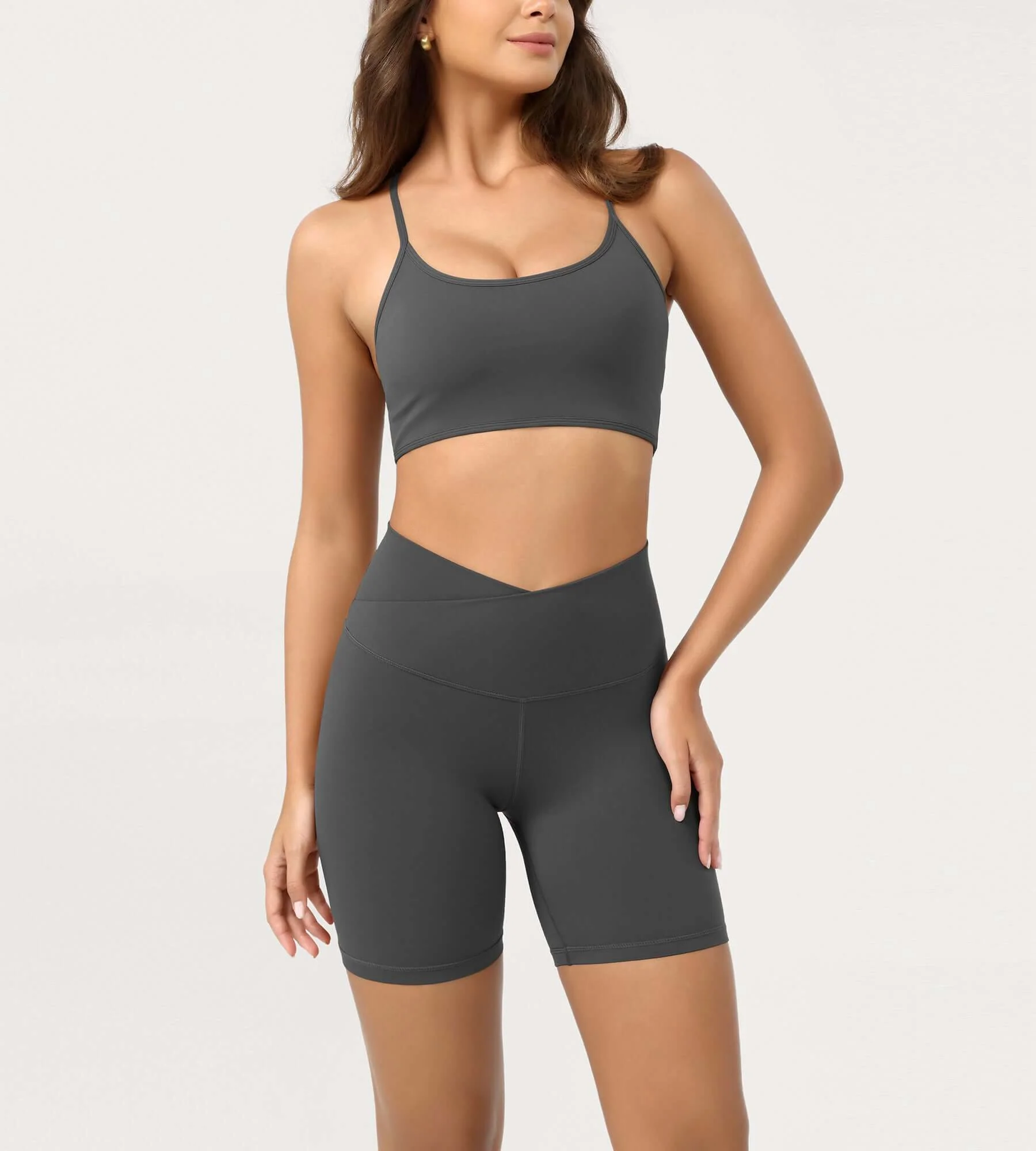 Cloud Feeling 6" Crossover Yoga Shorts - Image 32