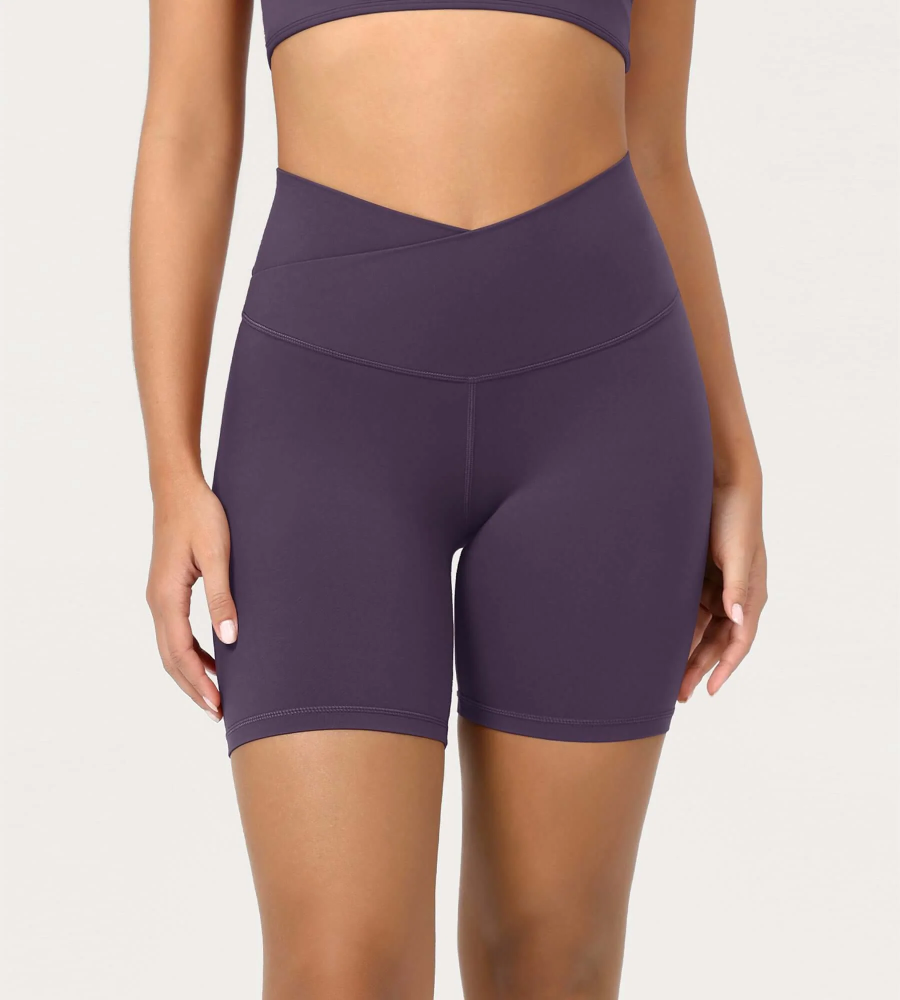 Cloud Feeling 6" Crossover Yoga Shorts - Image 39