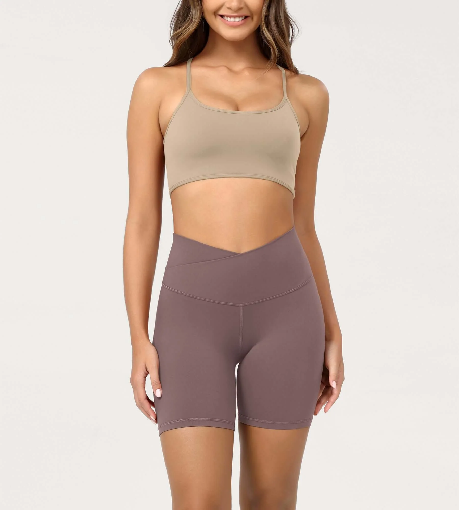Cloud Feeling 6" Crossover Yoga Shorts - Image 76