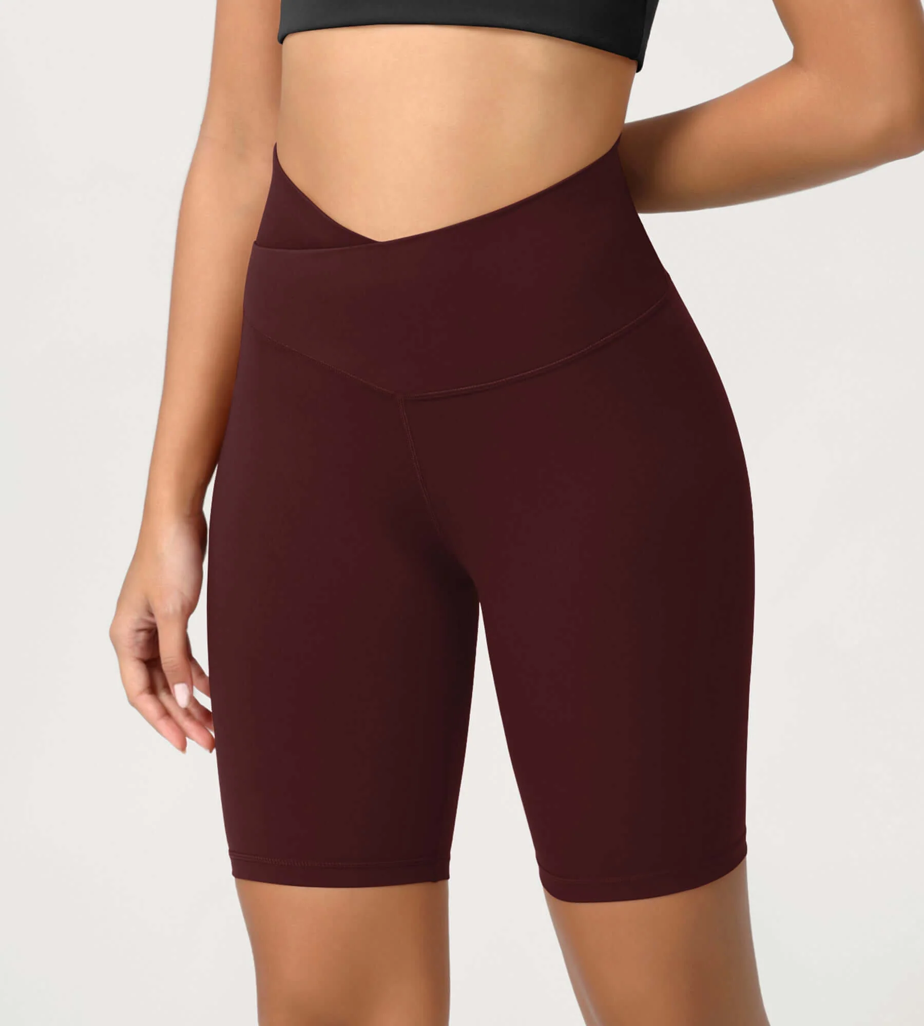 Cloud Feeling 8" Crossover Yoga Shorts - Image 23