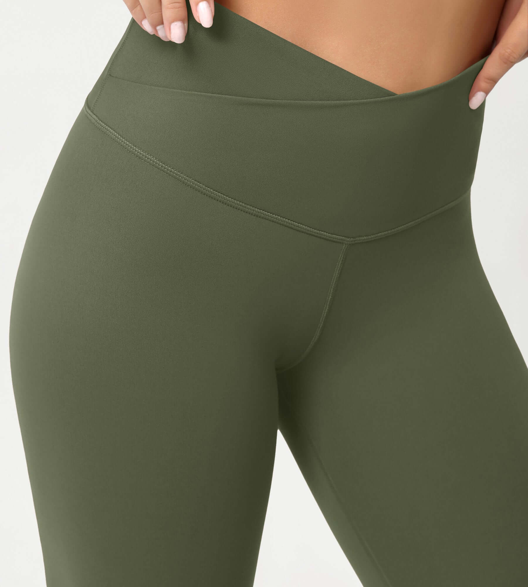 Cloud Feeling 8" Crossover Yoga Shorts - Image 37