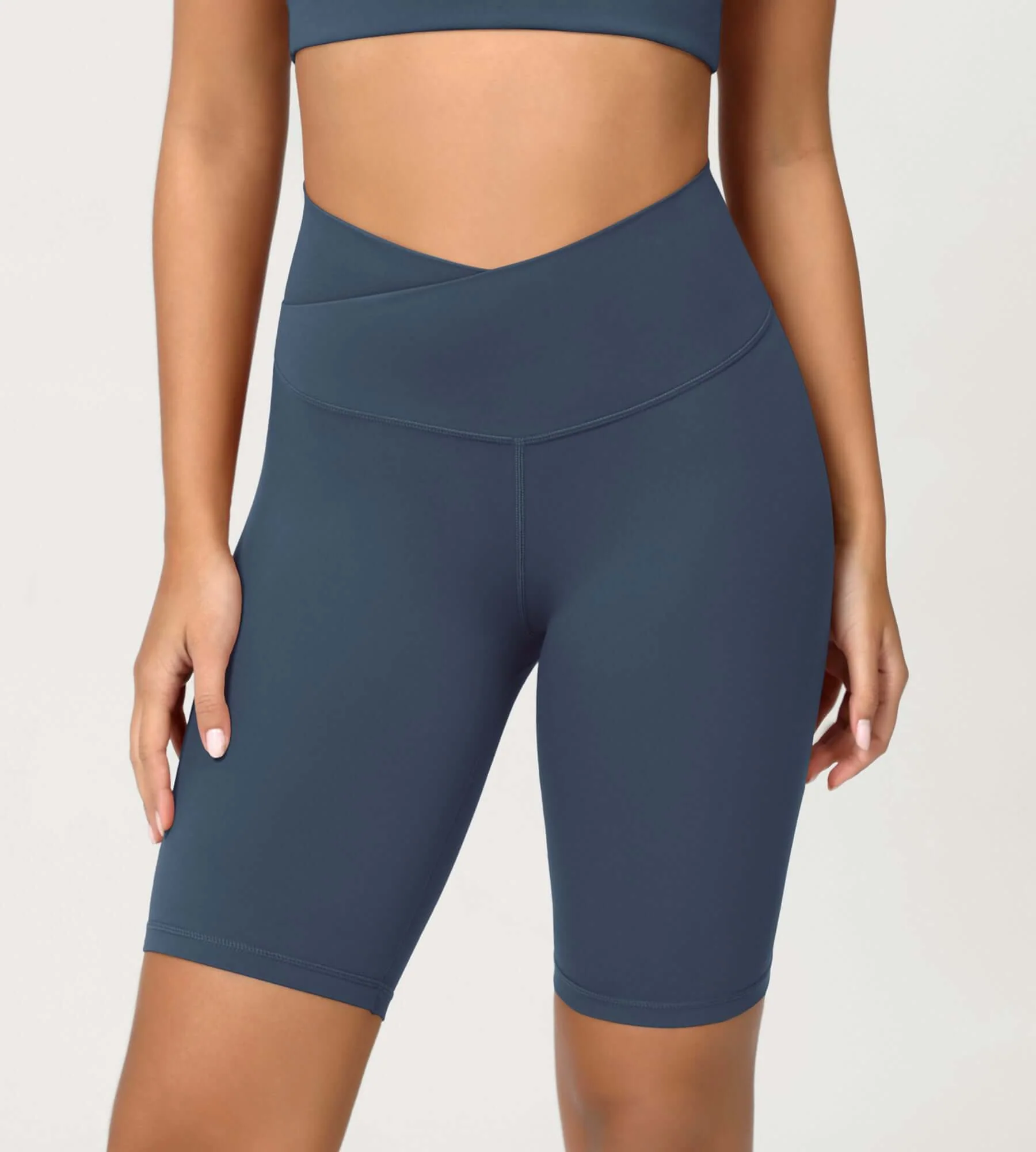 Cloud Feeling 8" Crossover Yoga Shorts - Image 56