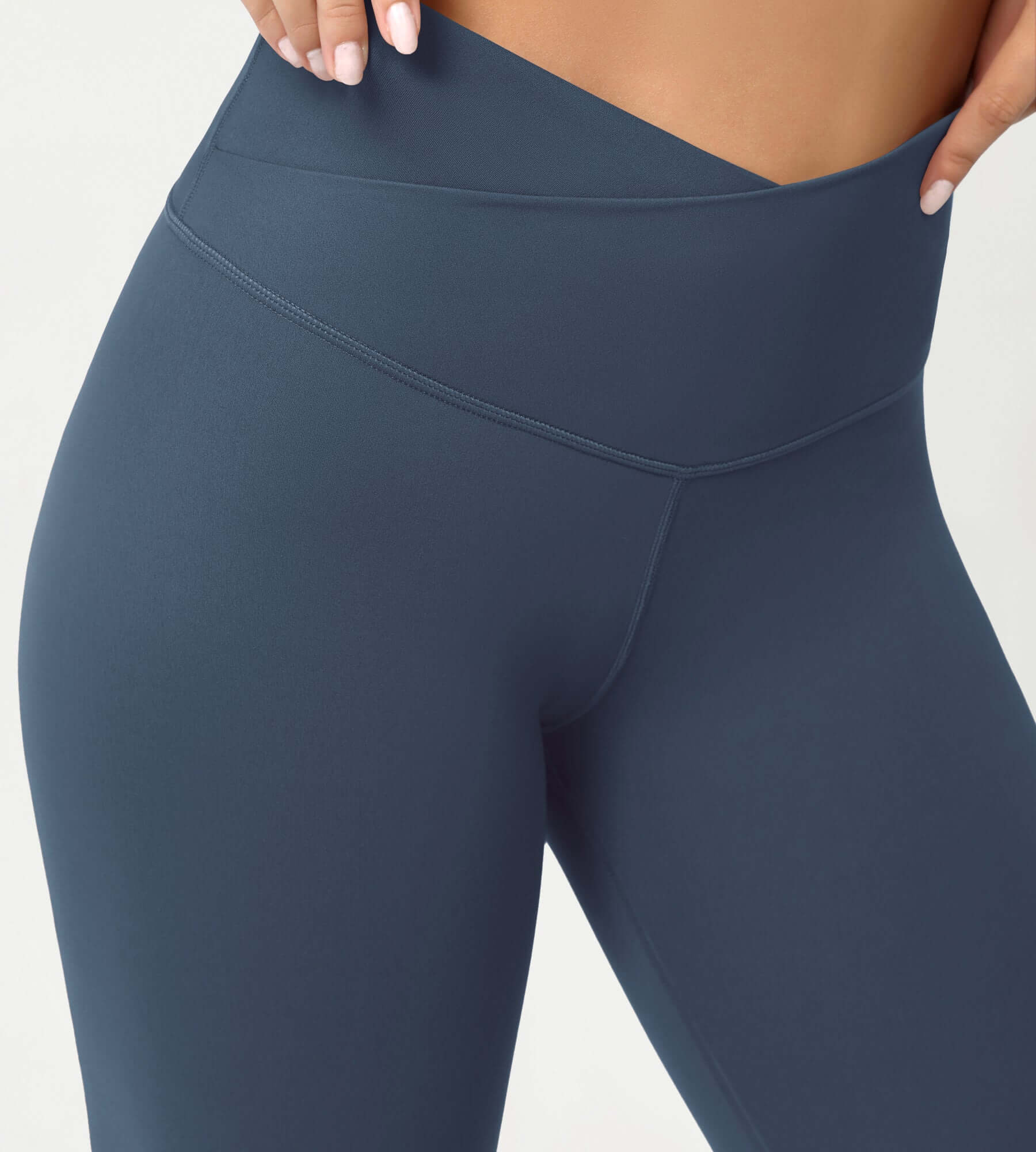 Cloud Feeling 8" Crossover Yoga Shorts - Image 58