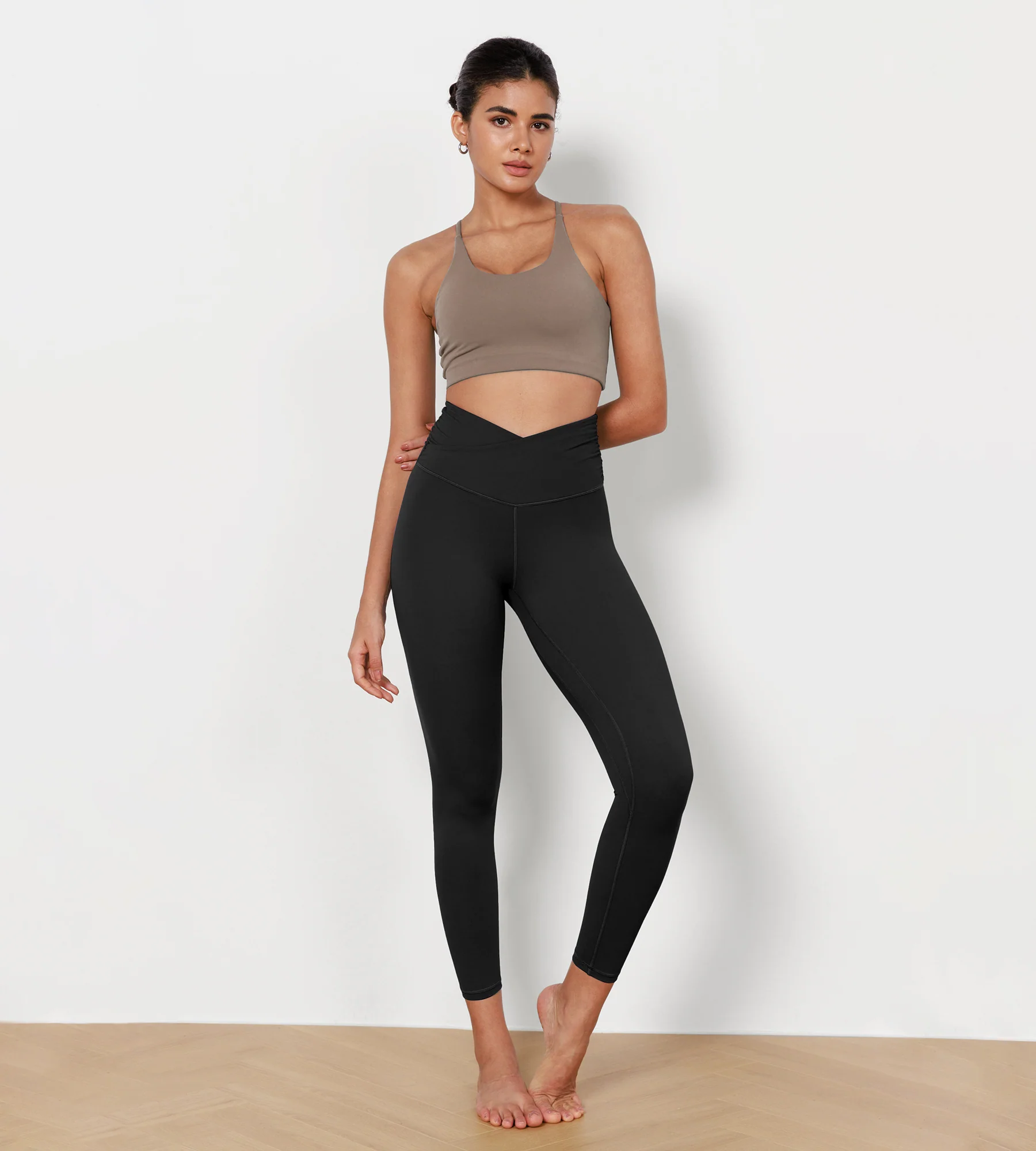 25" Cross Waist Running Leggings - Image 13
