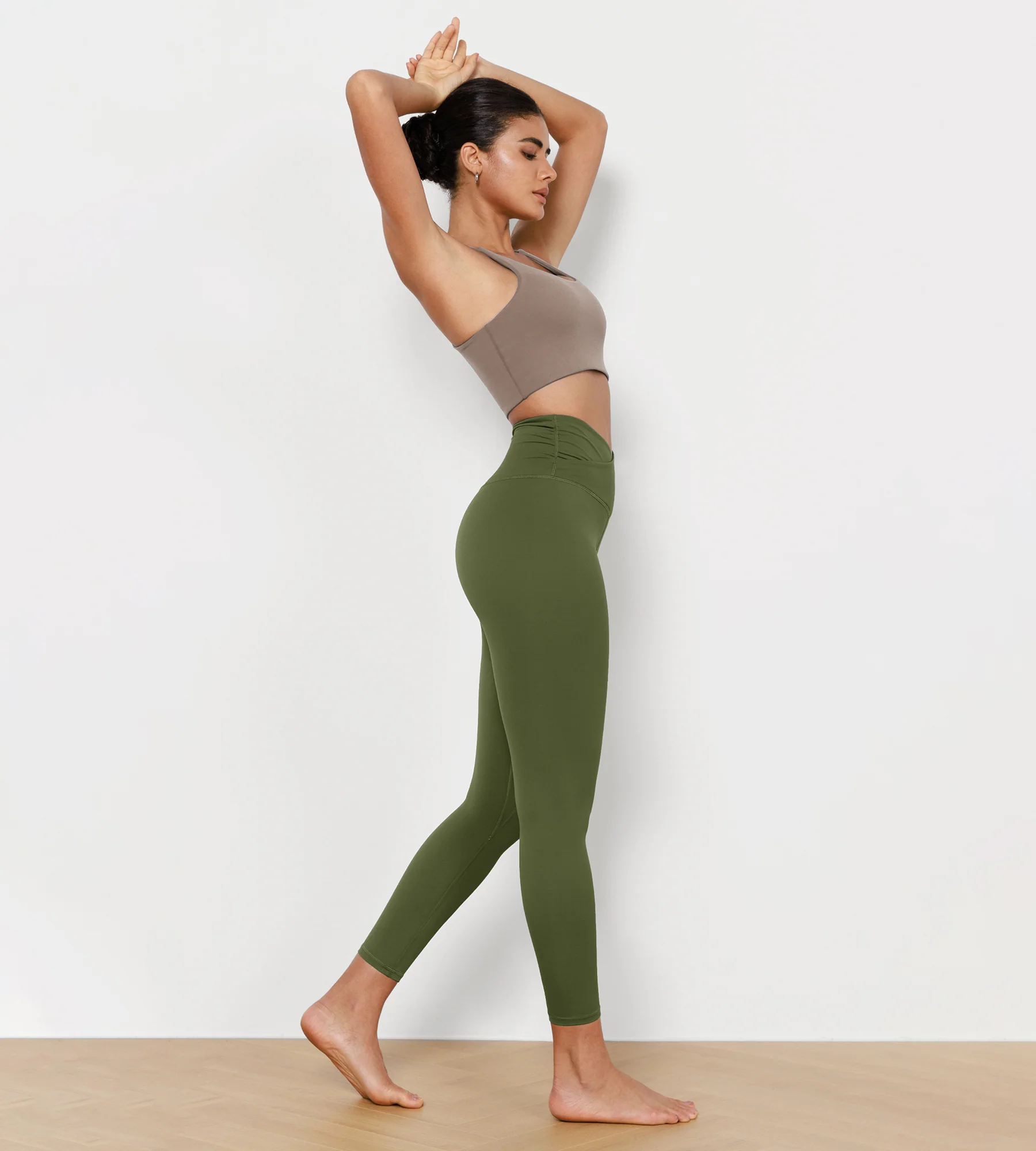 25" Cross Waist Running Leggings - Image 19