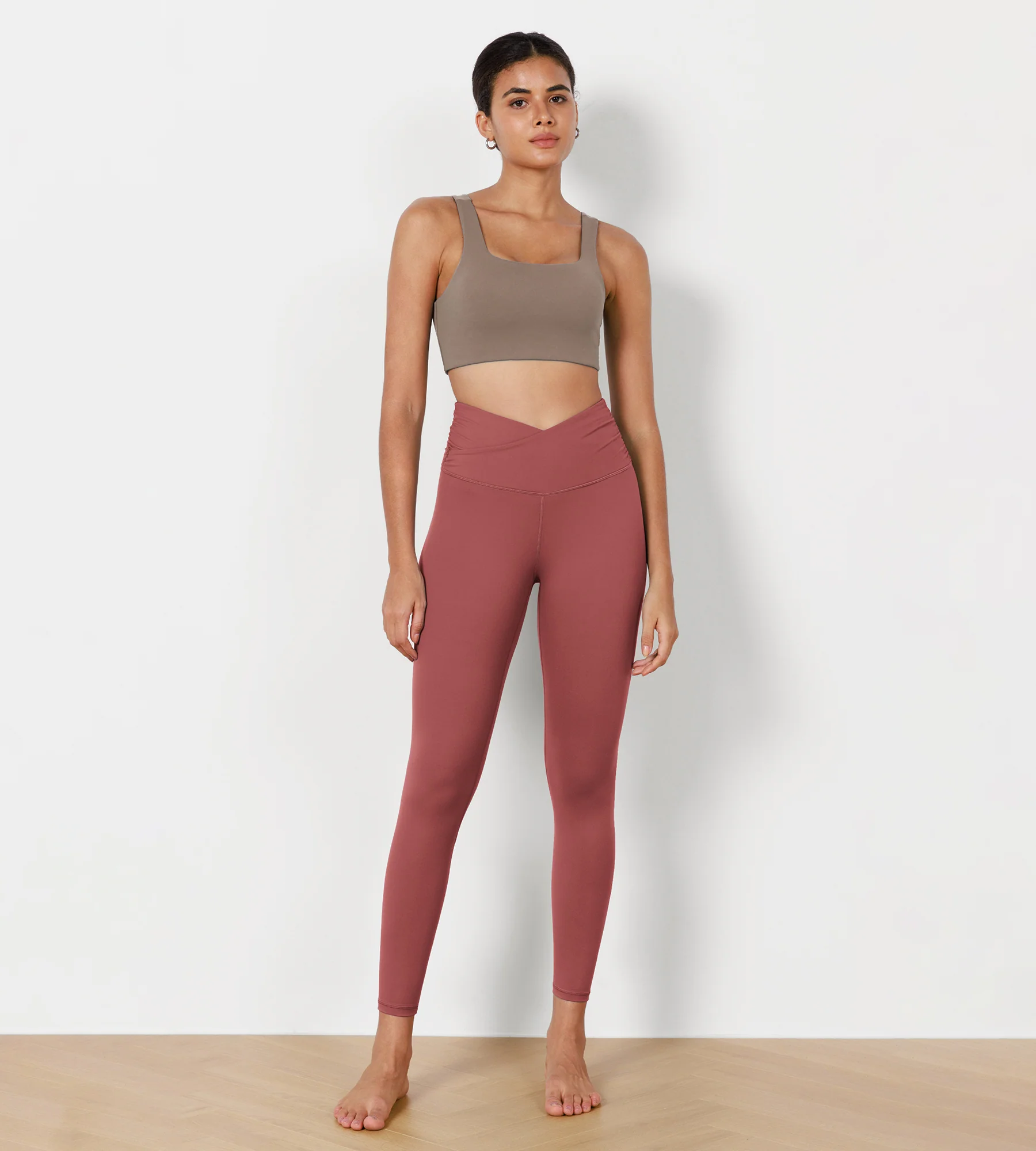 25" Cross Waist Running Leggings - Image 39