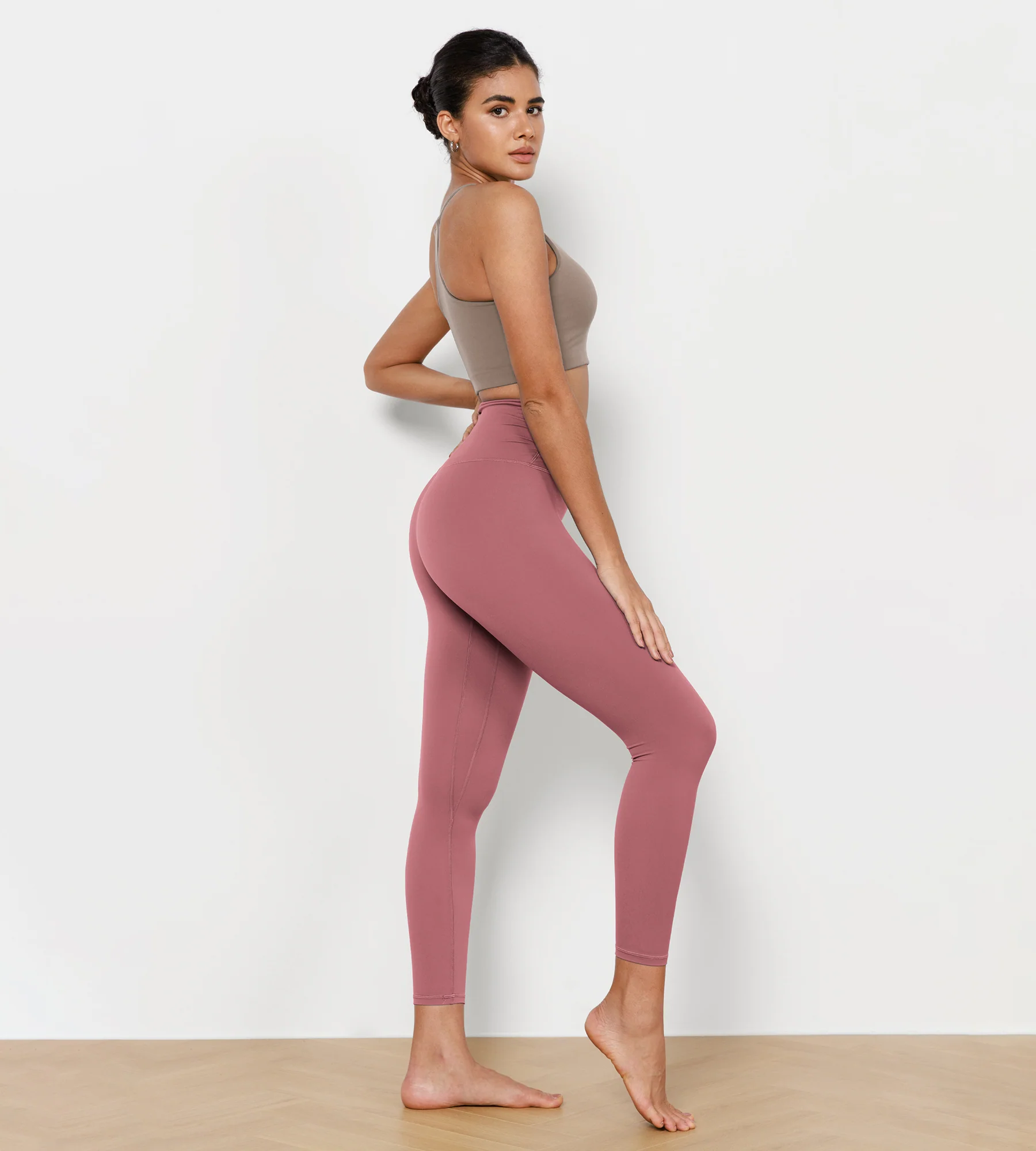 25" Cross Waist Running Leggings - Image 59