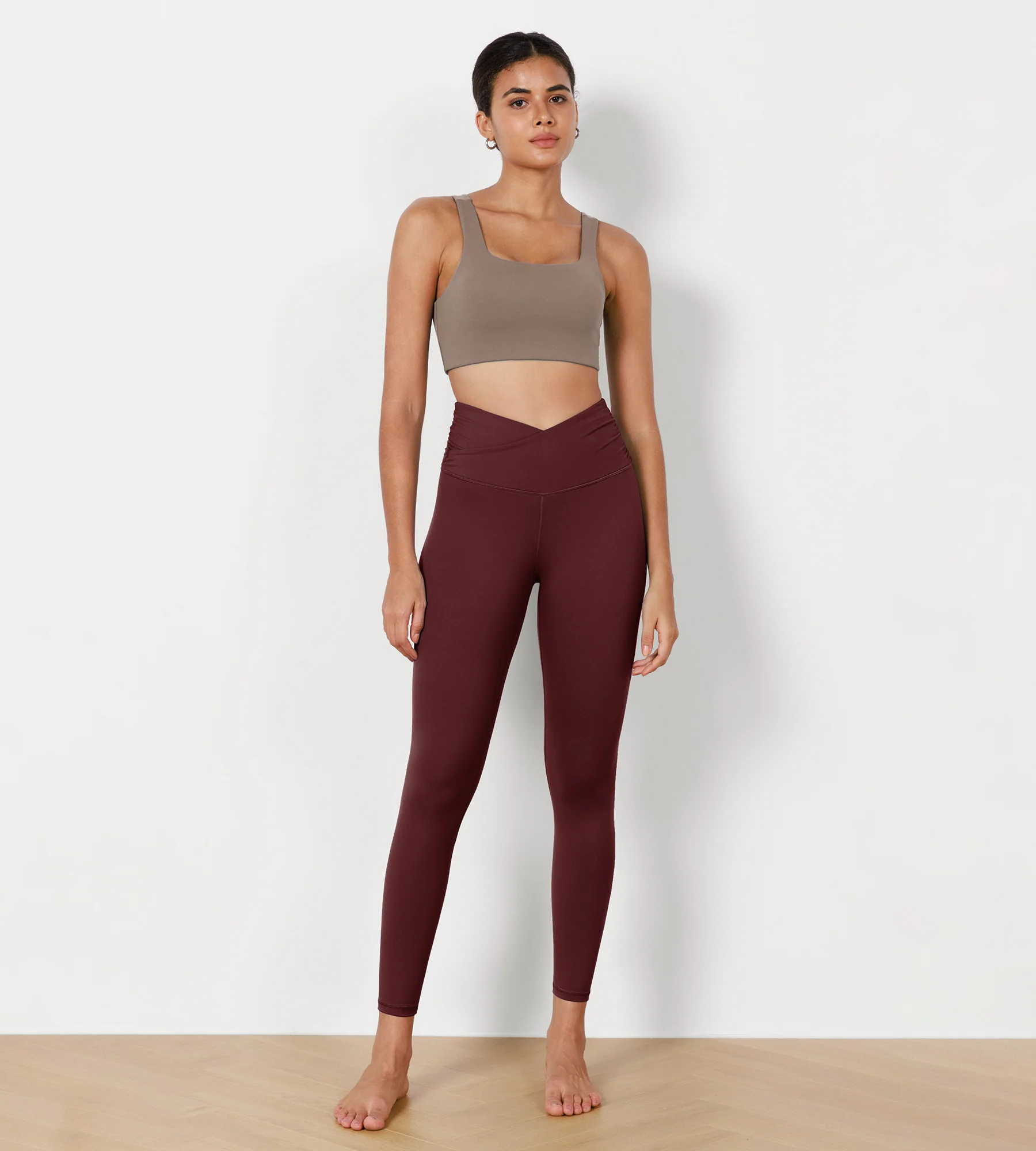 25" Cross Waist Running Leggings - Image 67