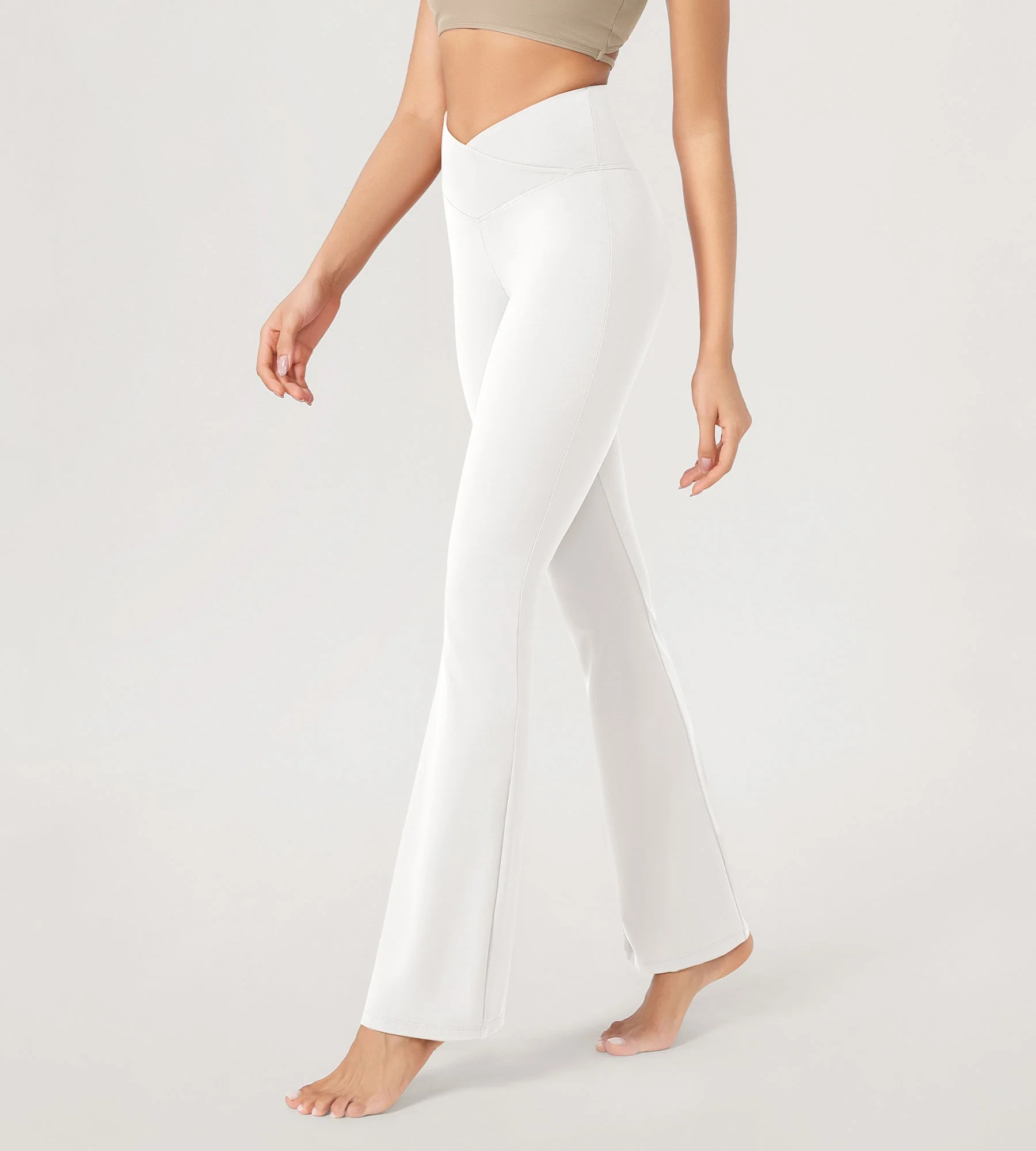 29” Cross Waist Sports Flare Yoga Pants - Image 20