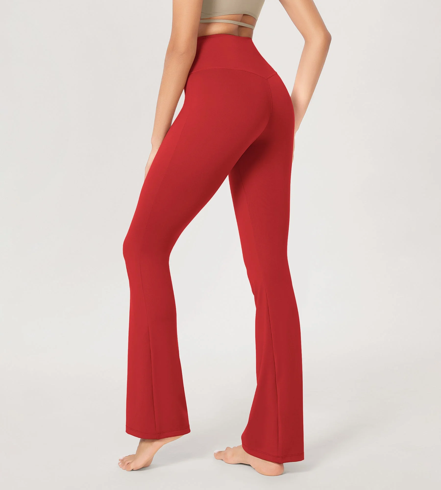29” Cross Waist Sports Flare Yoga Pants - Image 40