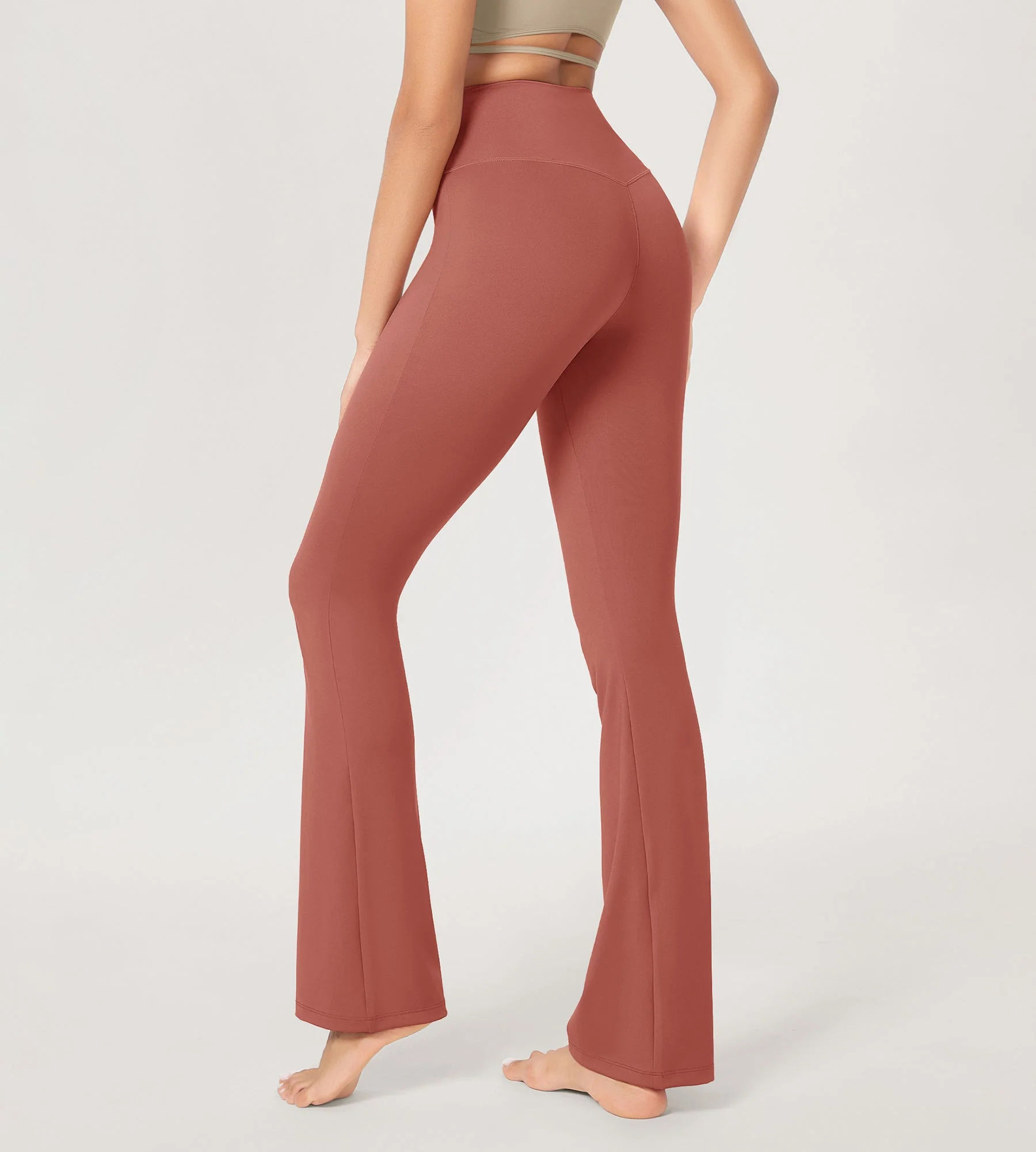 29” Cross Waist Sports Flare Yoga Pants - Image 44