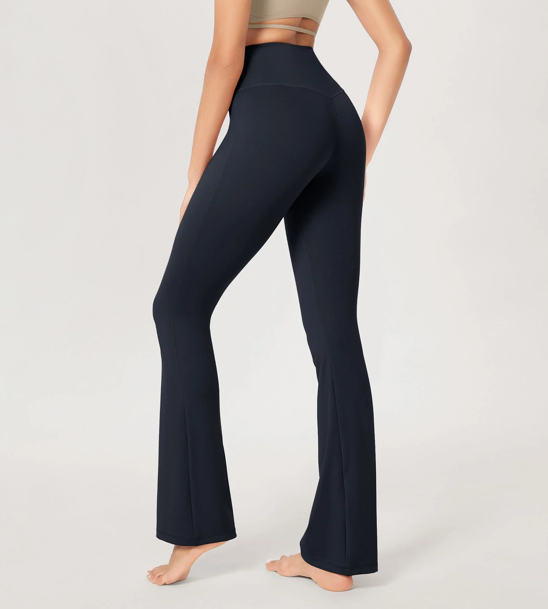 29” Cross Waist Sports Flare Yoga Pants - Image 59