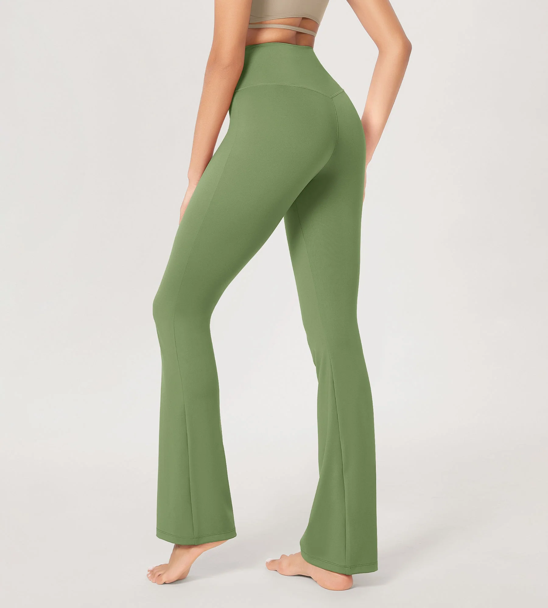 29” Cross Waist Sports Flare Yoga Pants - Image 79