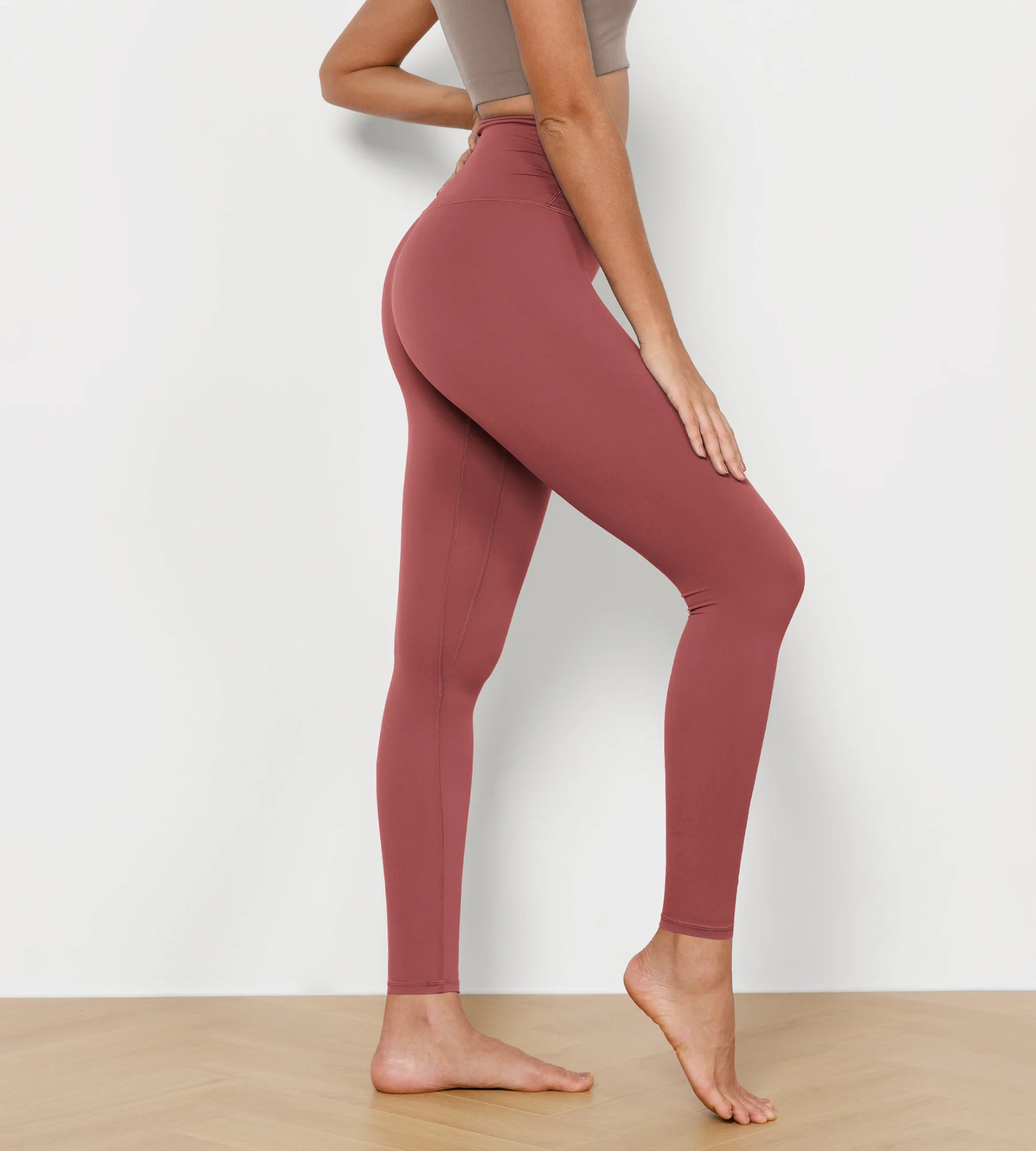 28" Cross Waist Sports Gym Yoga Leggings - Image 63