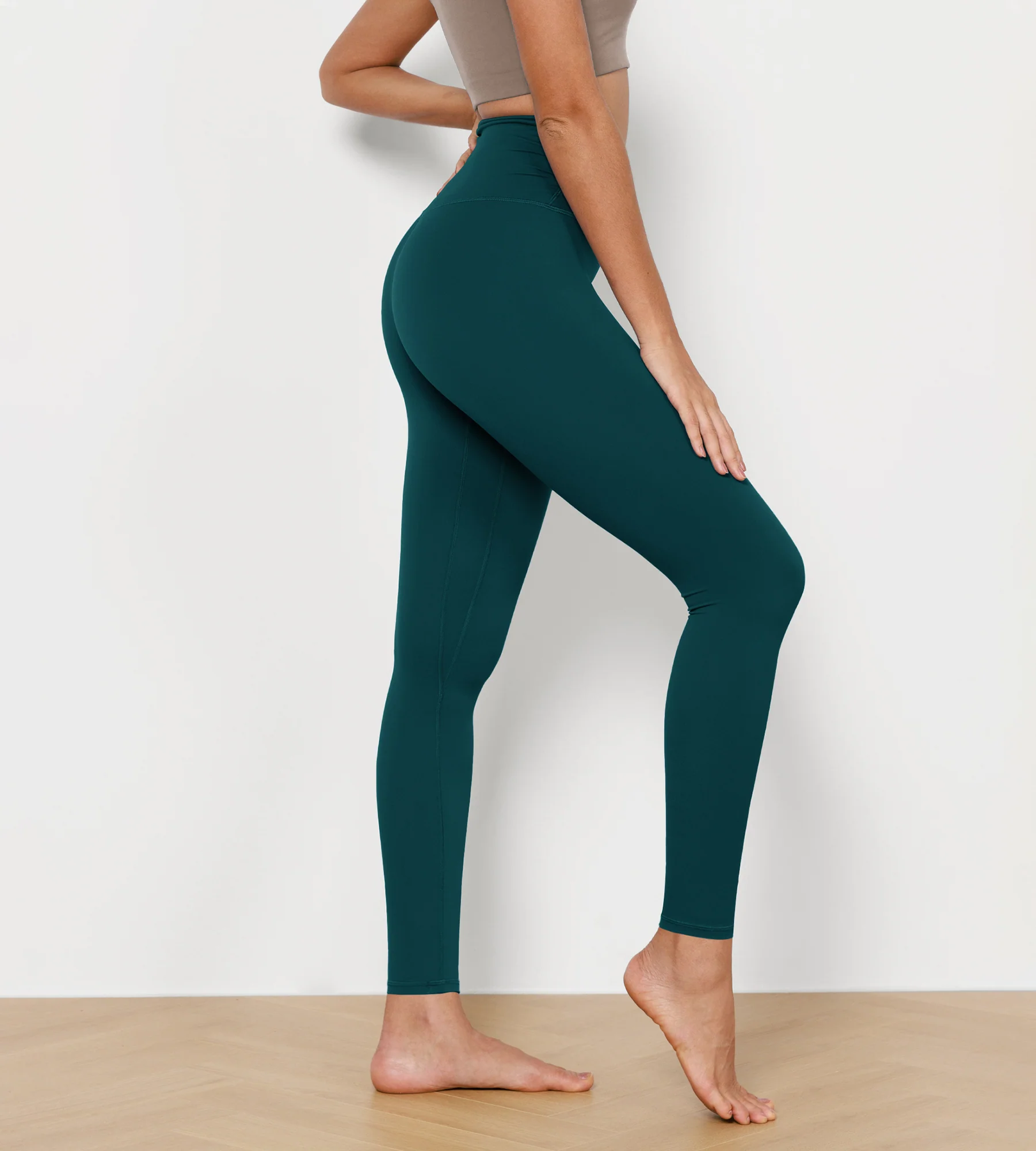 28" Cross Waist Sports Gym Yoga Leggings - Image 64
