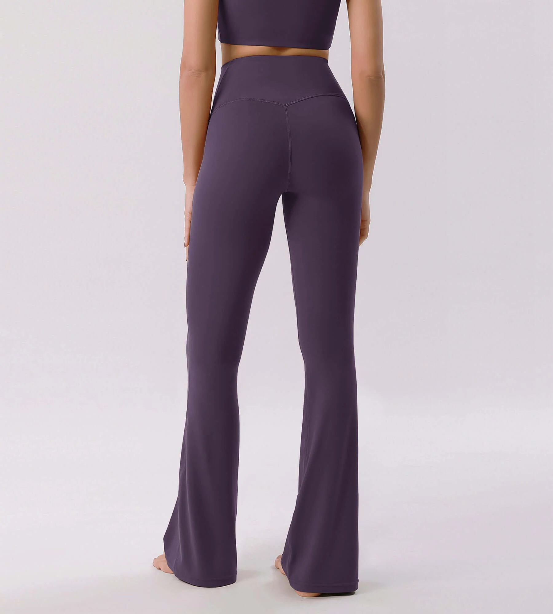 Cloud Feeling 32" Crossover High Waist Flared Pants - Image 37