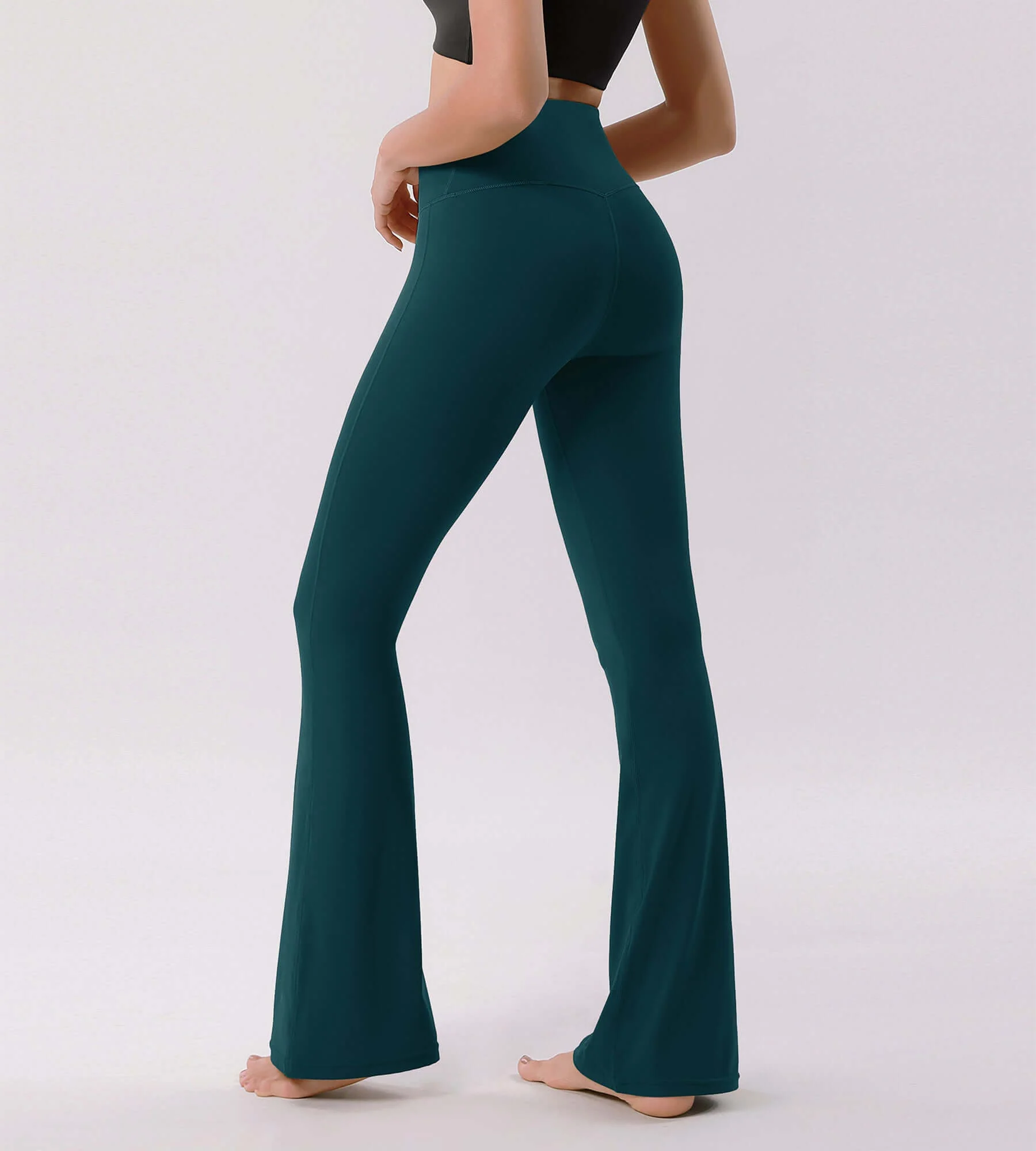 Cloud Feeling 32" Crossover High Waist Flared Pants - Image 45
