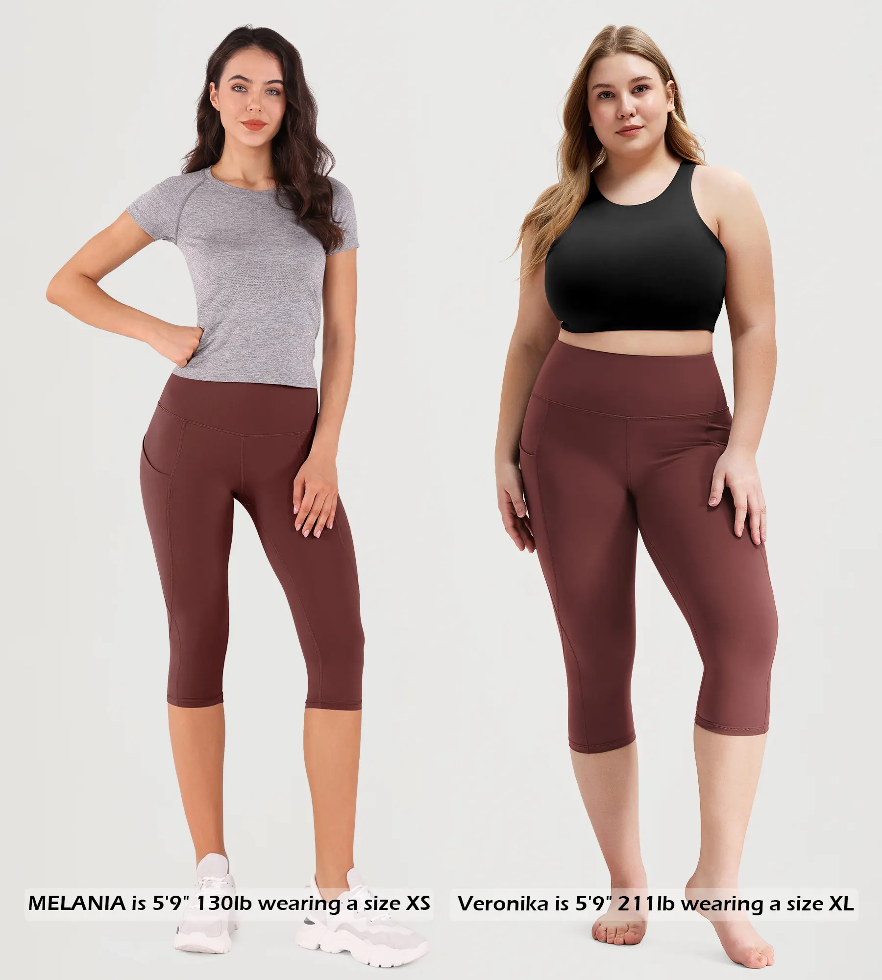 19" High Waist Yoga Capris with Pockets - Image 16