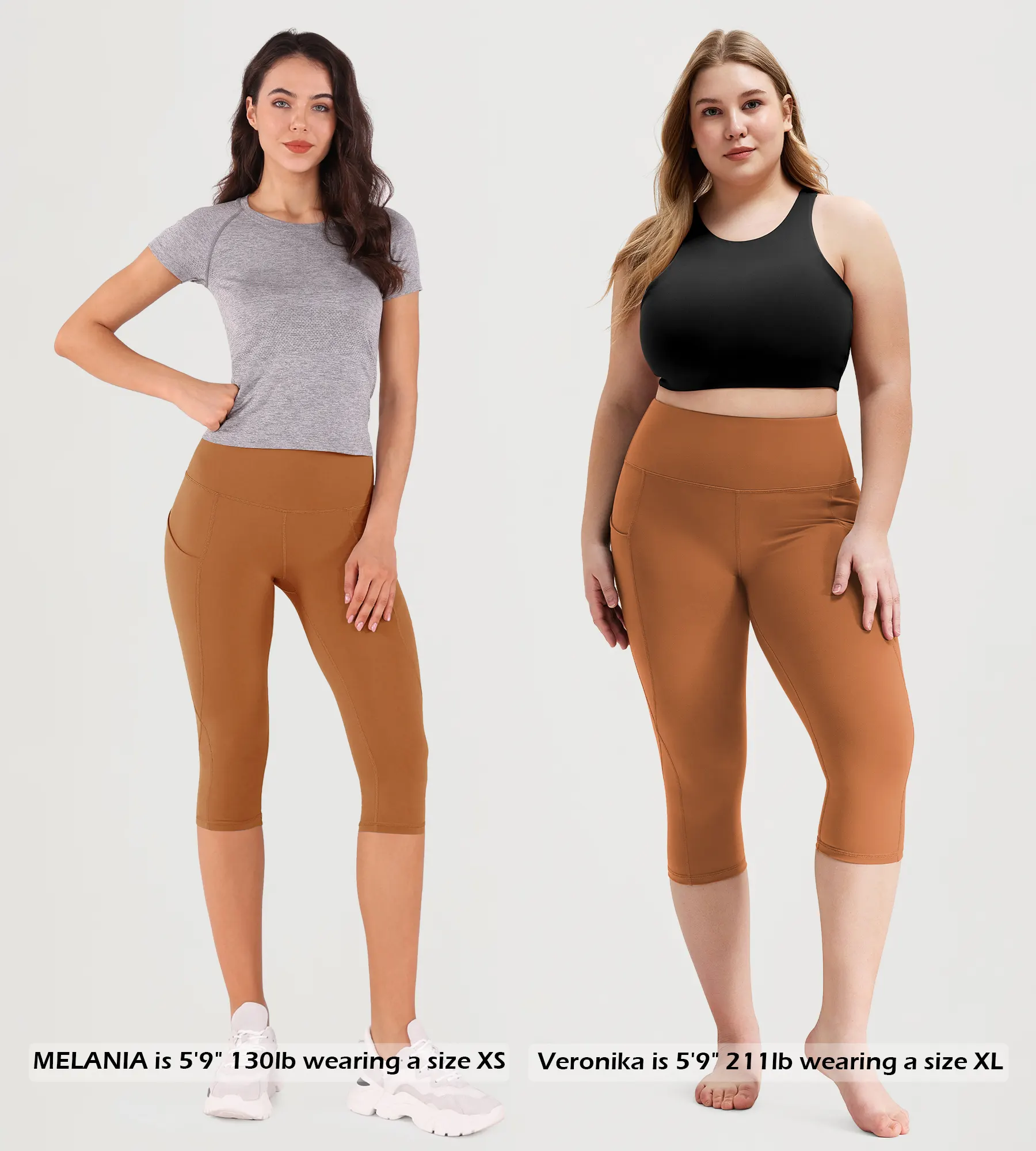 19" High Waist Yoga Capris with Pockets - Image 20