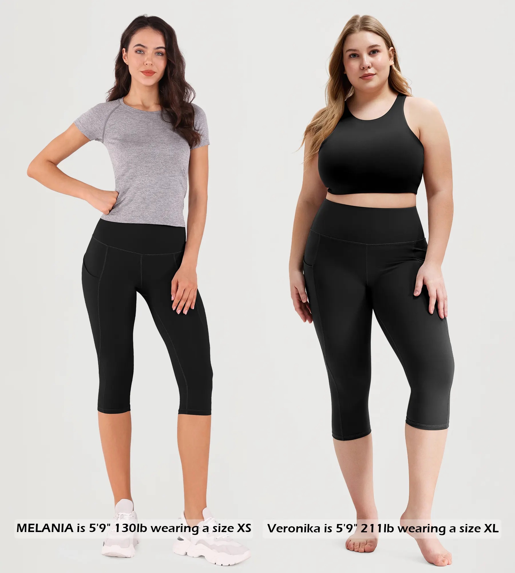 19" High Waist Yoga Capris with Pockets - Image 4