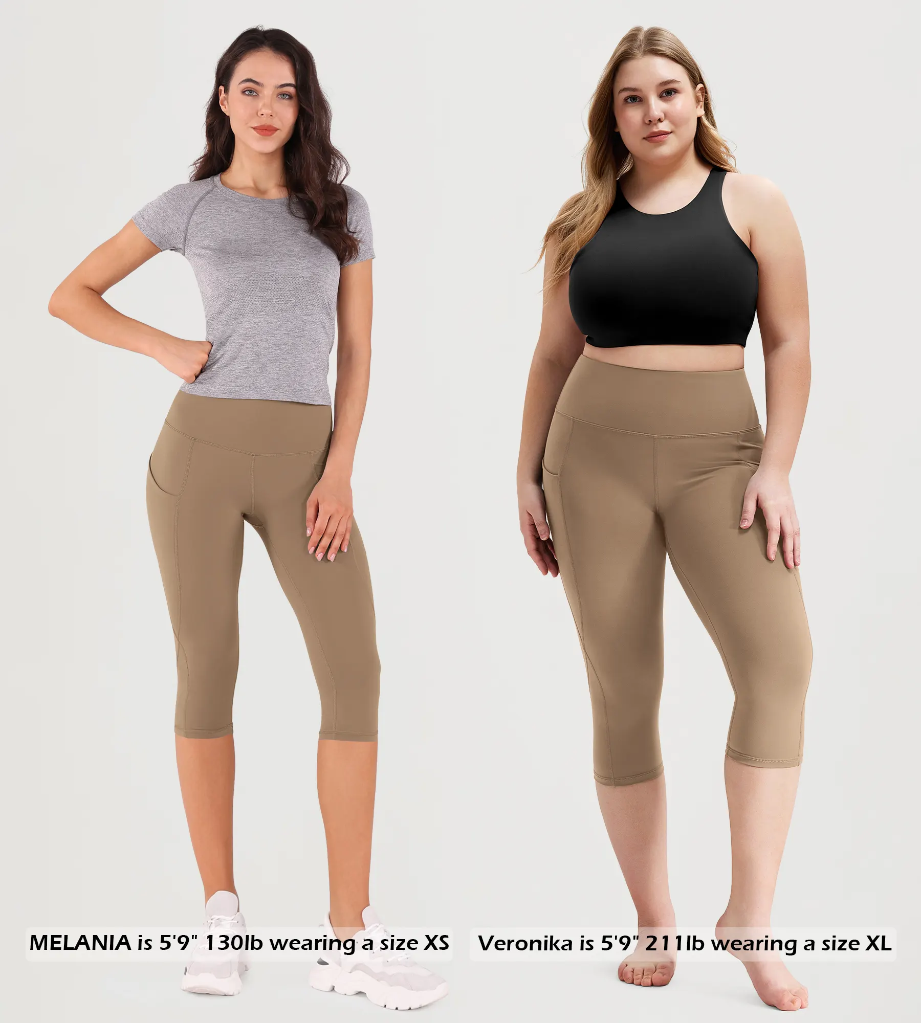 19" High Waist Yoga Capris with Pockets - Image 40