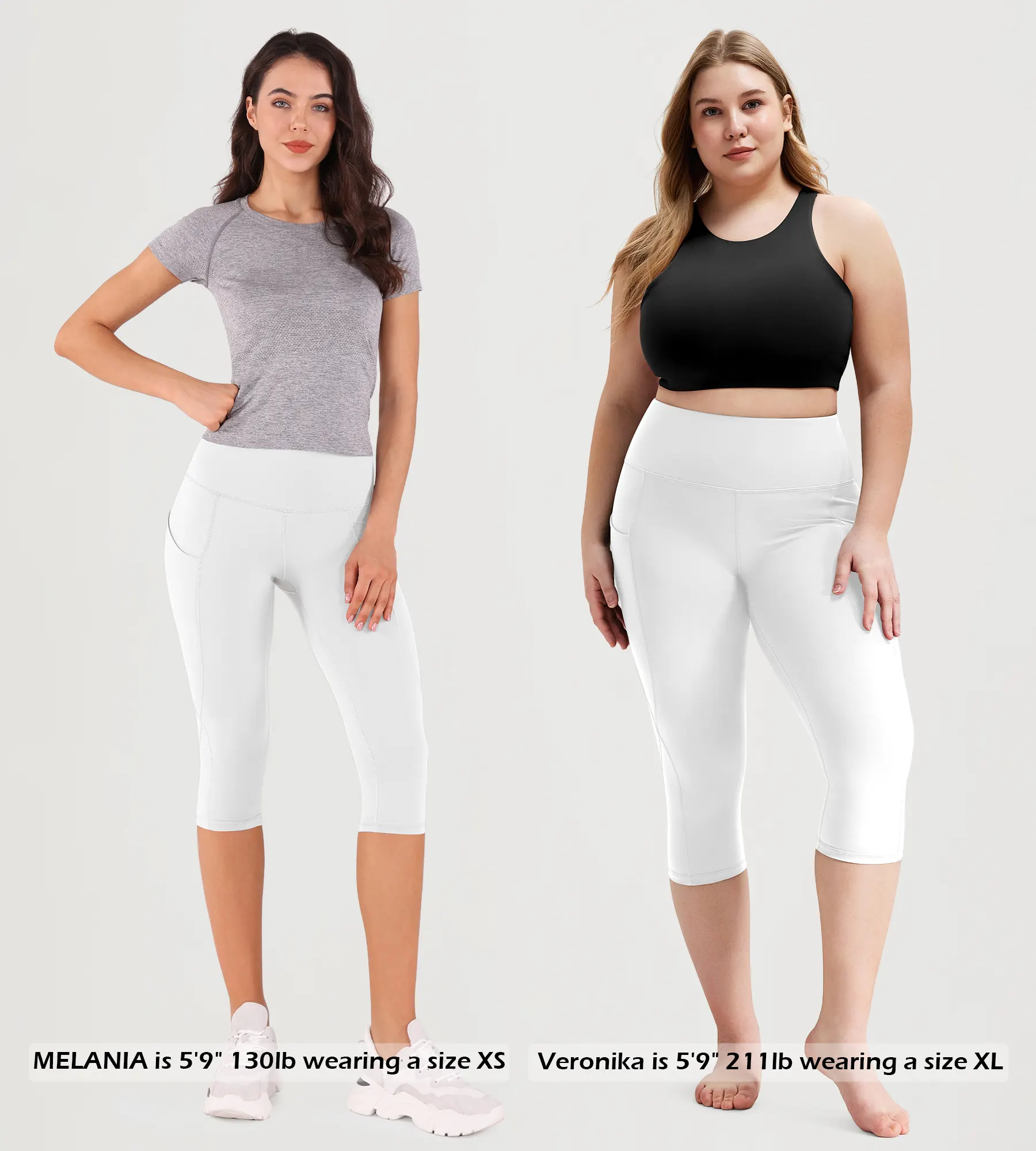 19" High Waist Yoga Capris with Pockets - Image 64