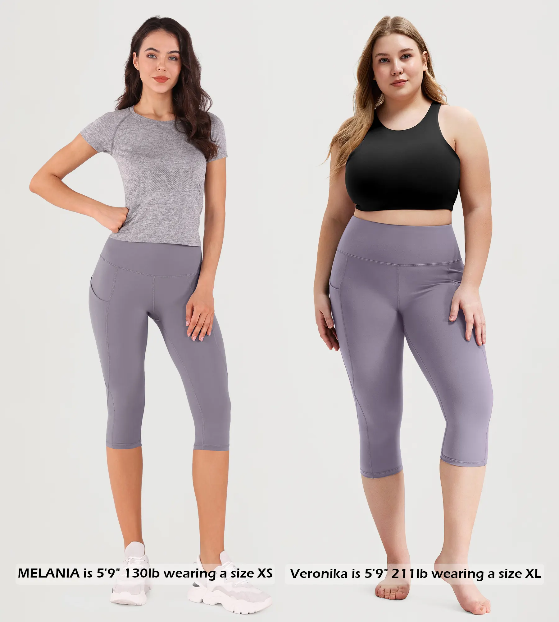 19" High Waist Yoga Capris with Pockets - Image 8