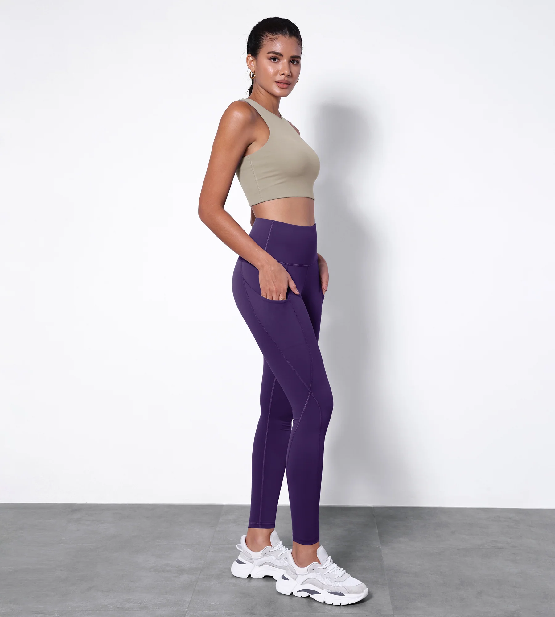 28" High Waisted Yoga Leggings with Pockets - Image 23