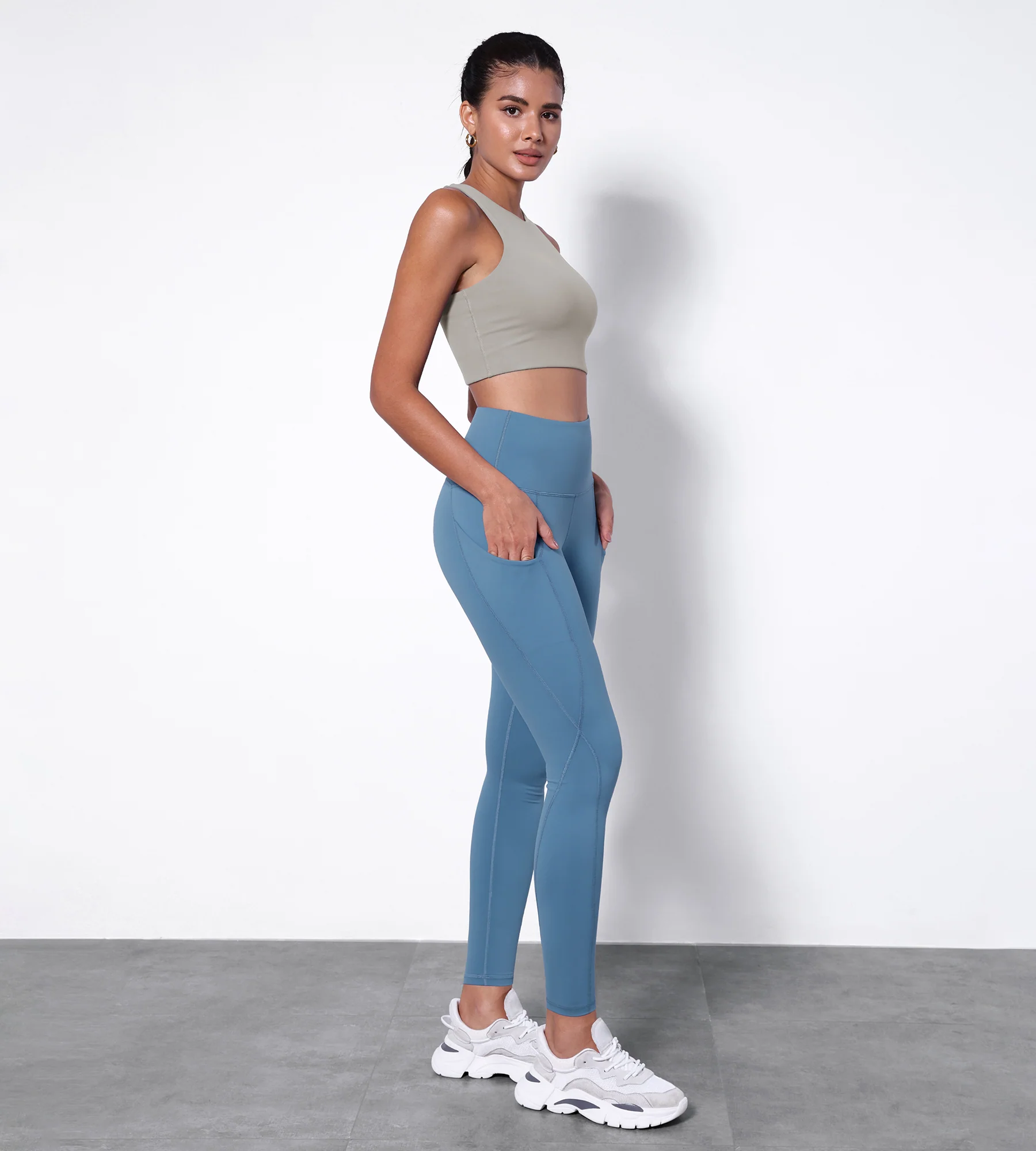 28" High Waisted Yoga Leggings with Pockets - Image 27