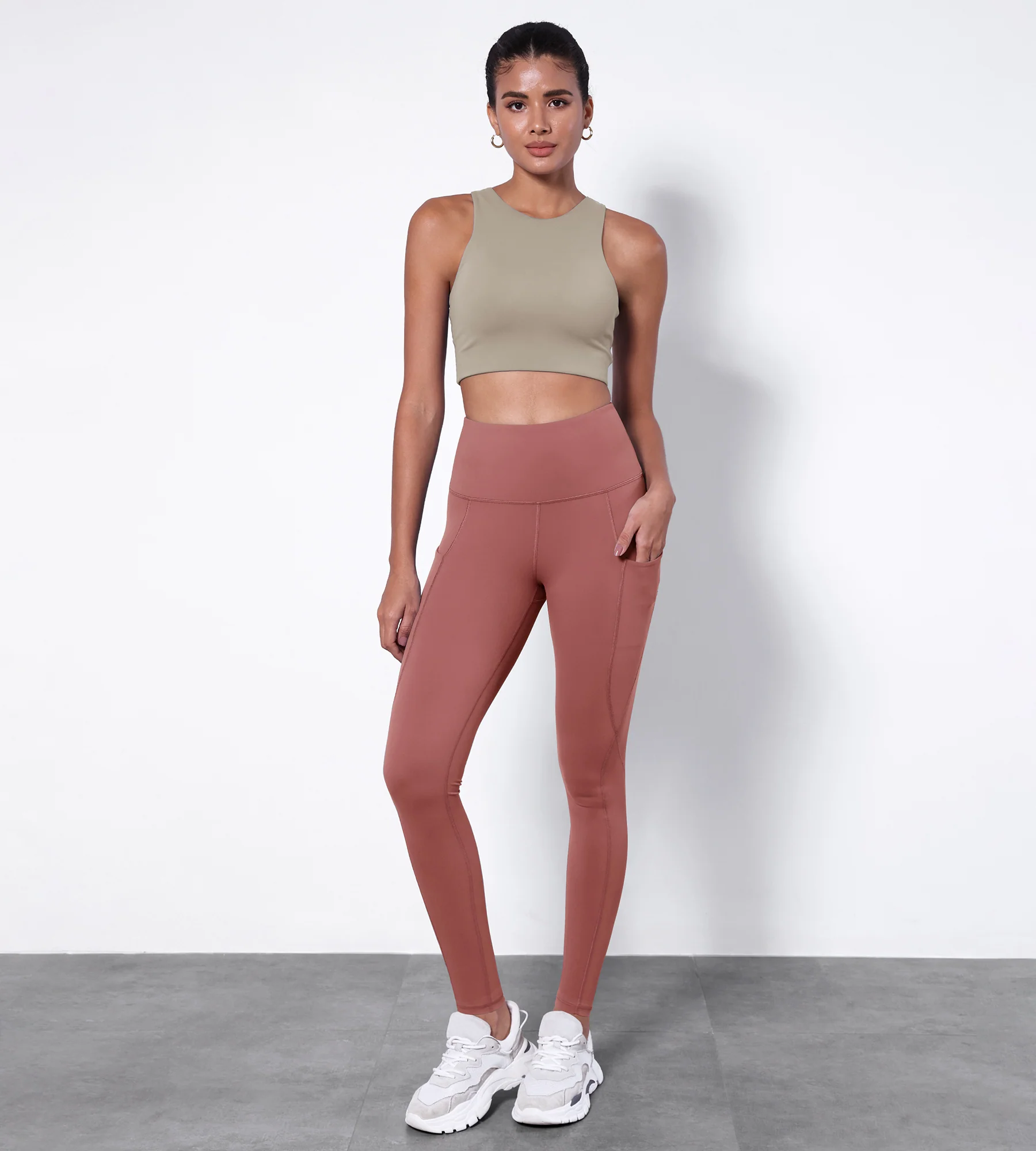 28" High Waisted Yoga Leggings with Pockets - Image 38