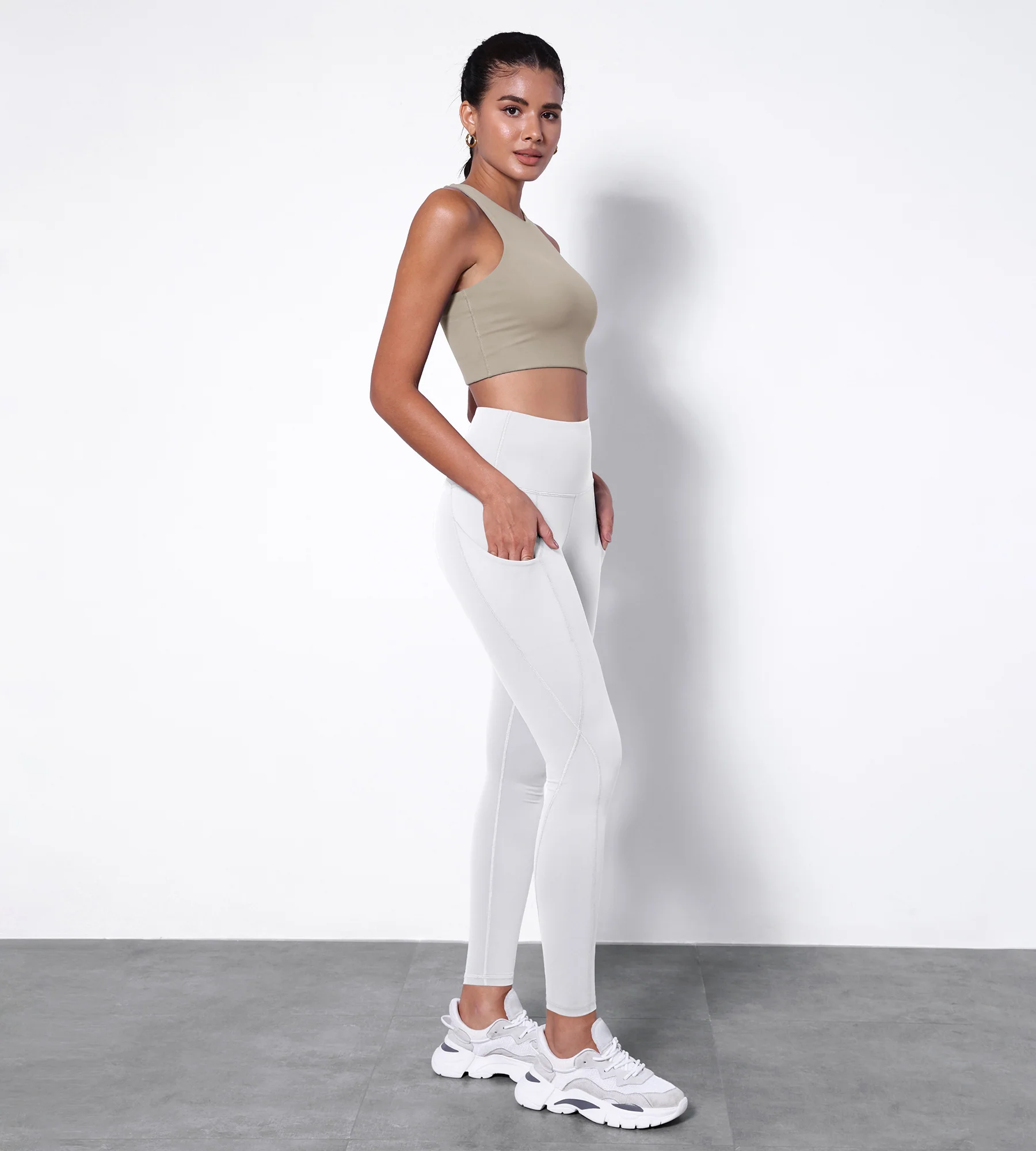 28" High Waisted Yoga Leggings with Pockets - Image 47