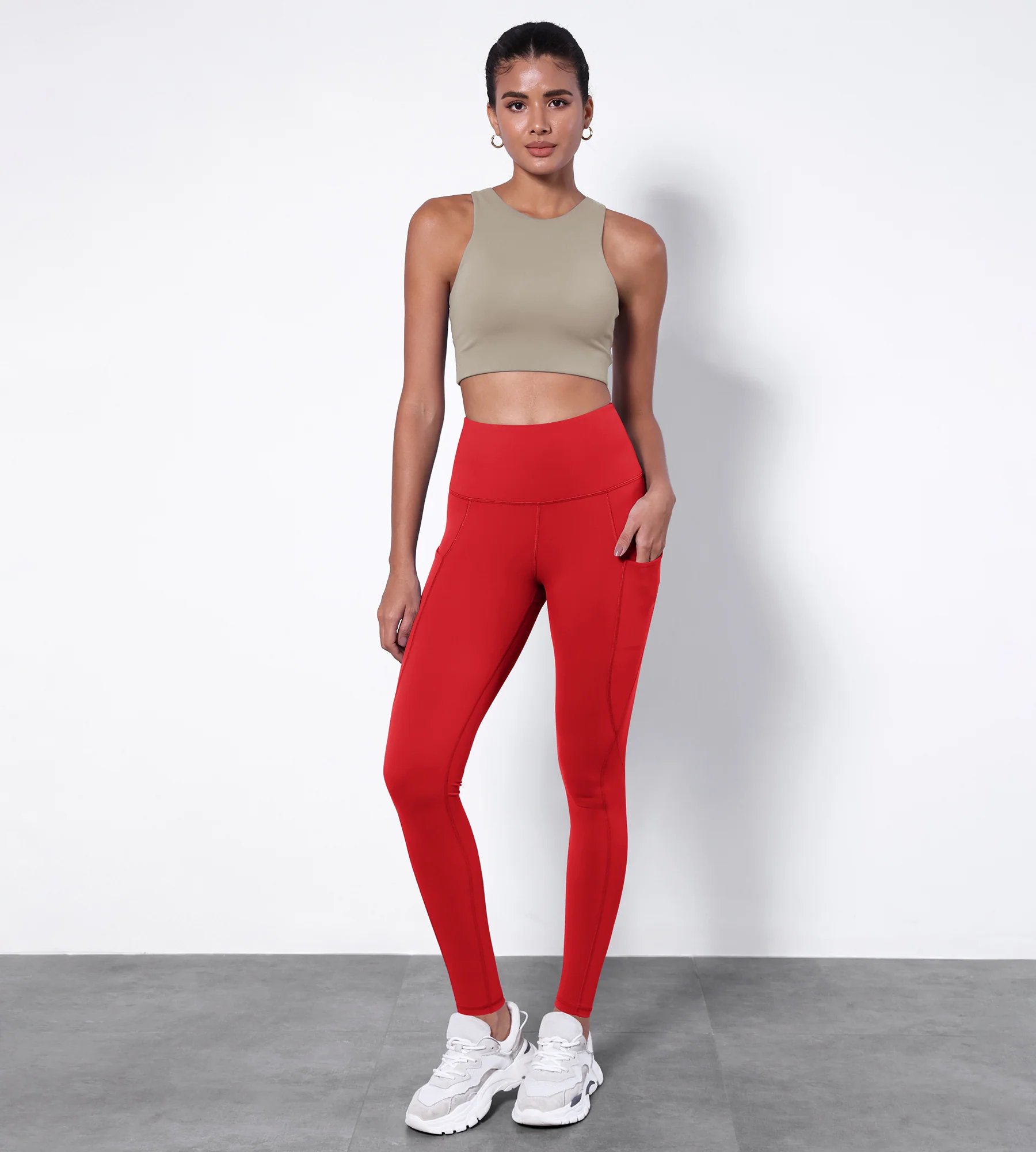 28" High Waisted Yoga Leggings with Pockets - Image 50