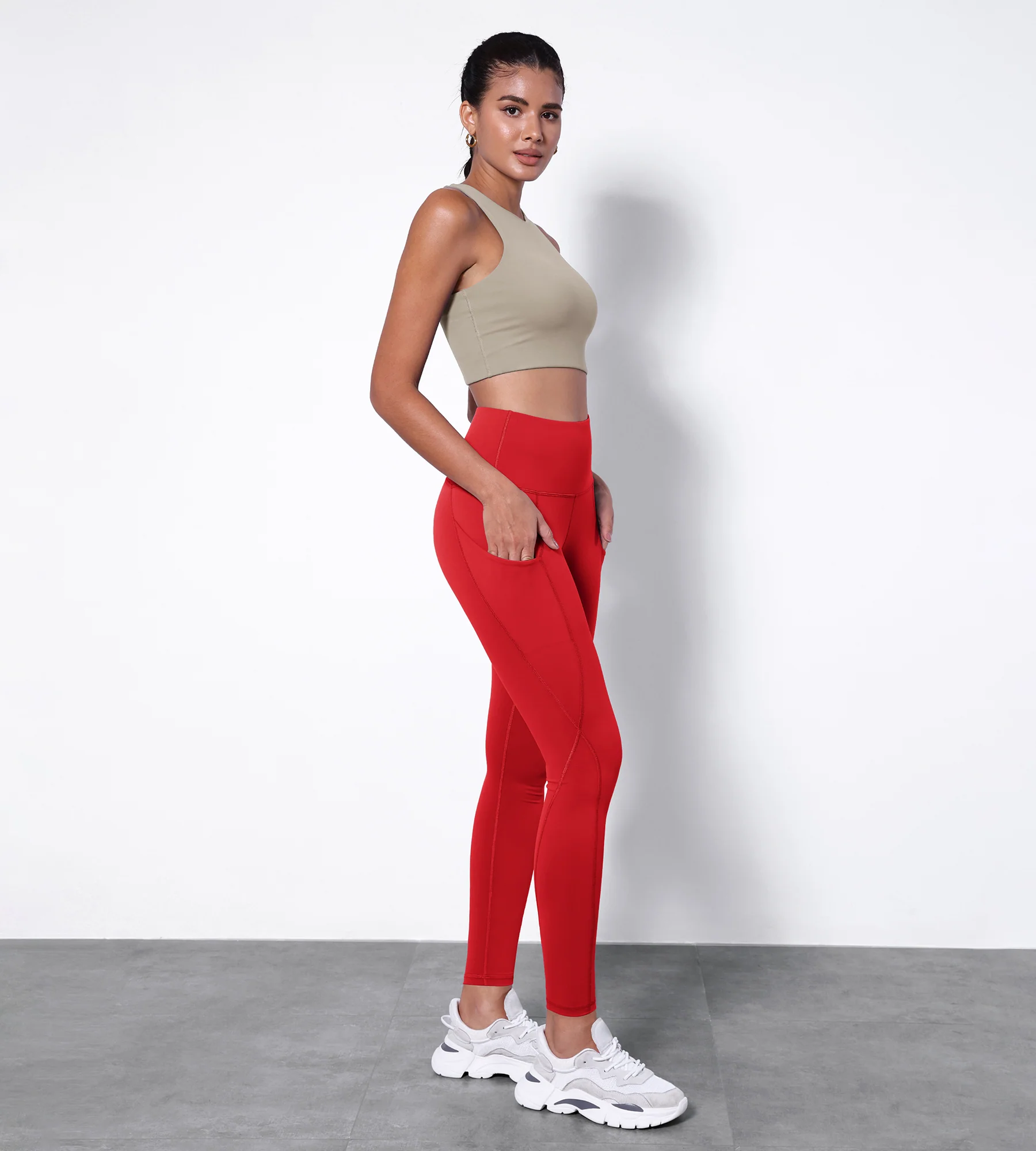 28" High Waisted Yoga Leggings with Pockets - Image 51