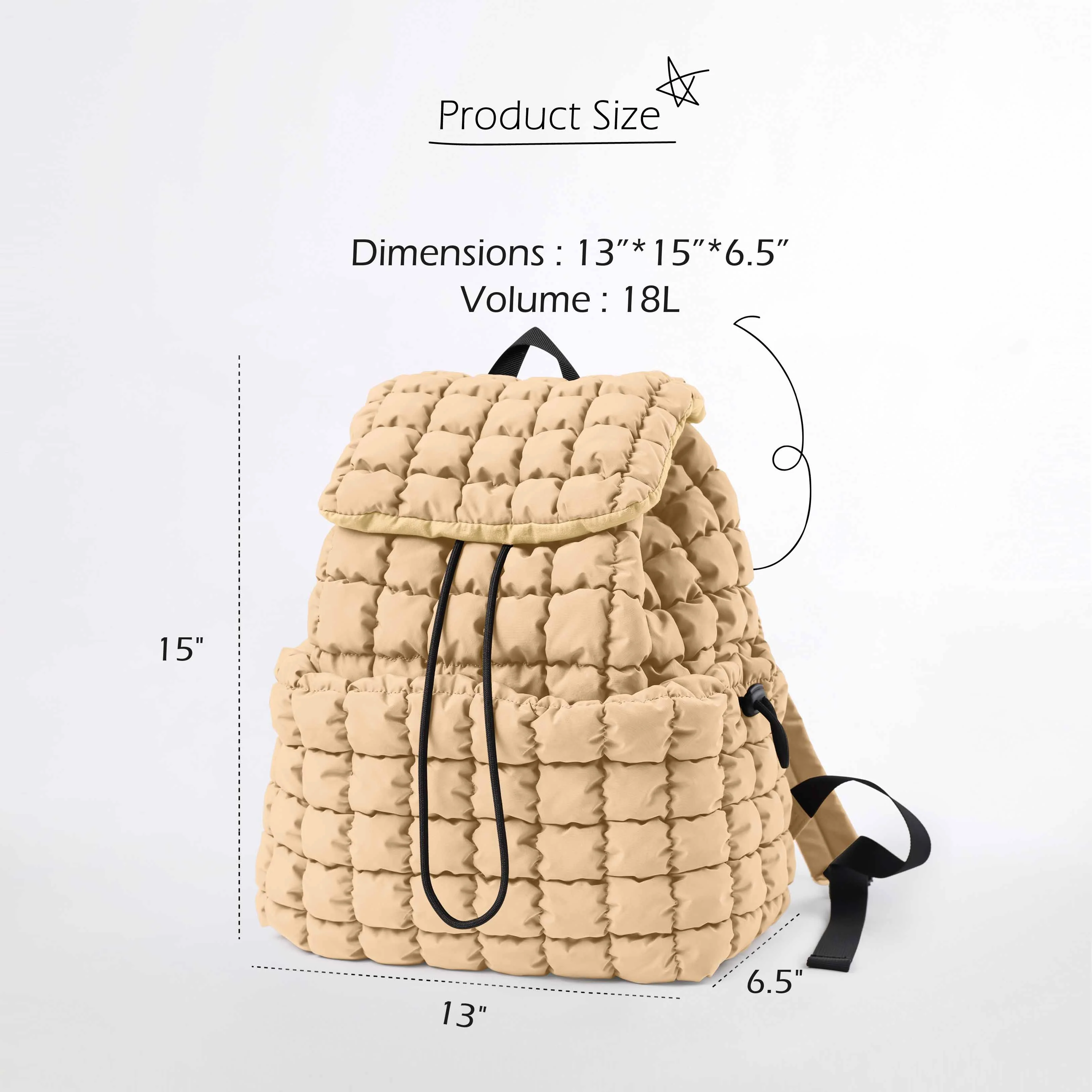 Lightweight Quilted Backpack - Image 5