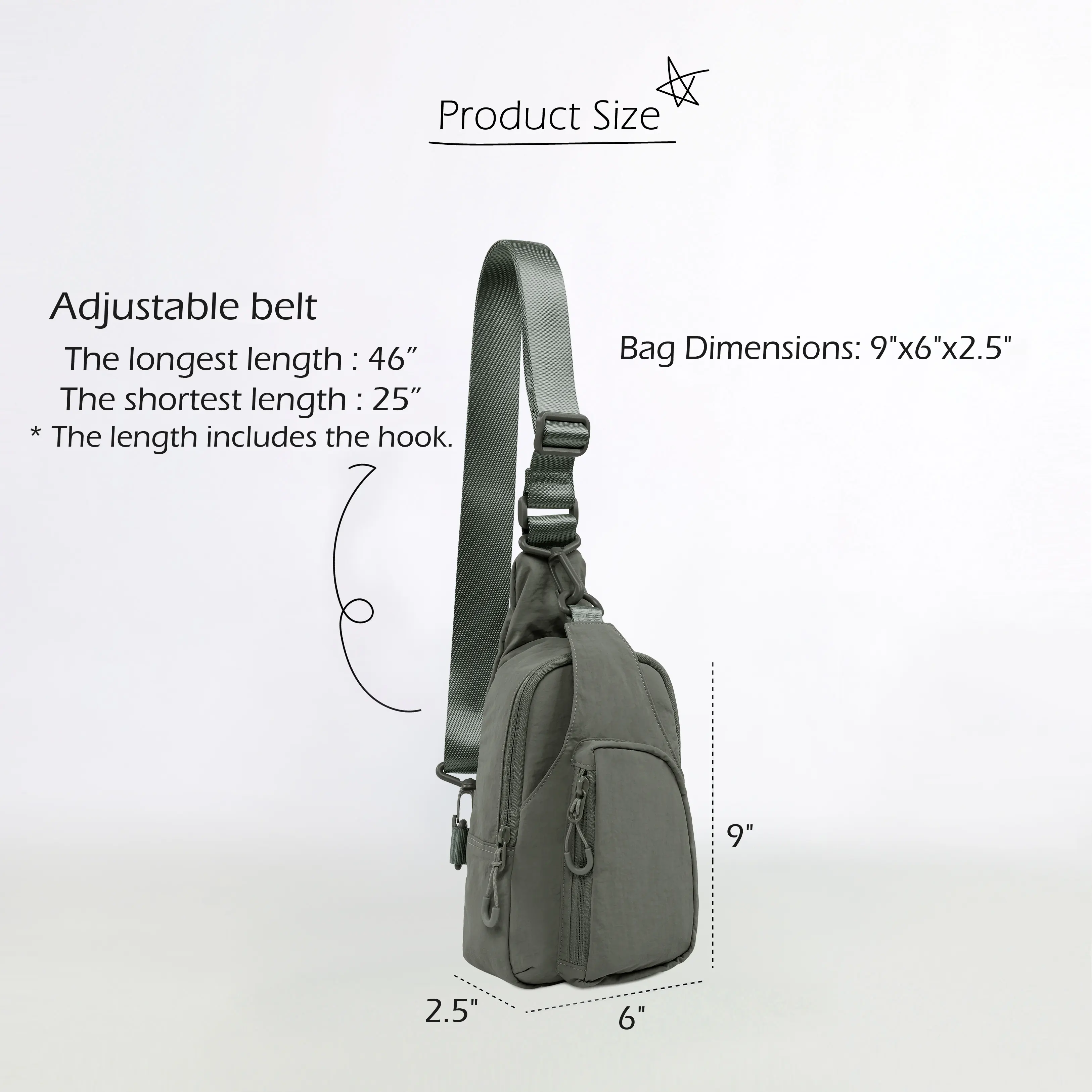 Lightweight Sling Bag with Adjustable Straps - Image 29