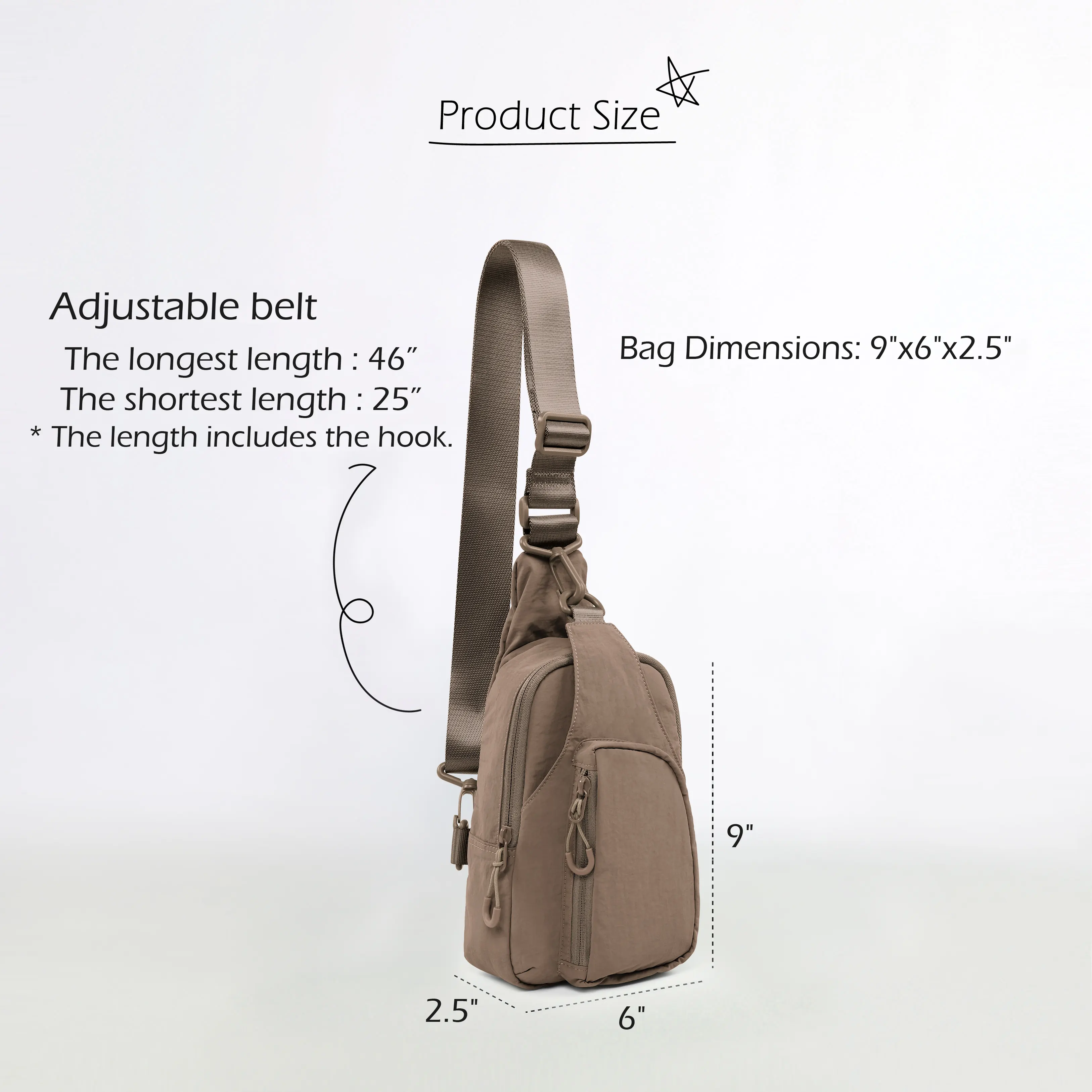 Lightweight Sling Bag with Adjustable Straps - Image 35