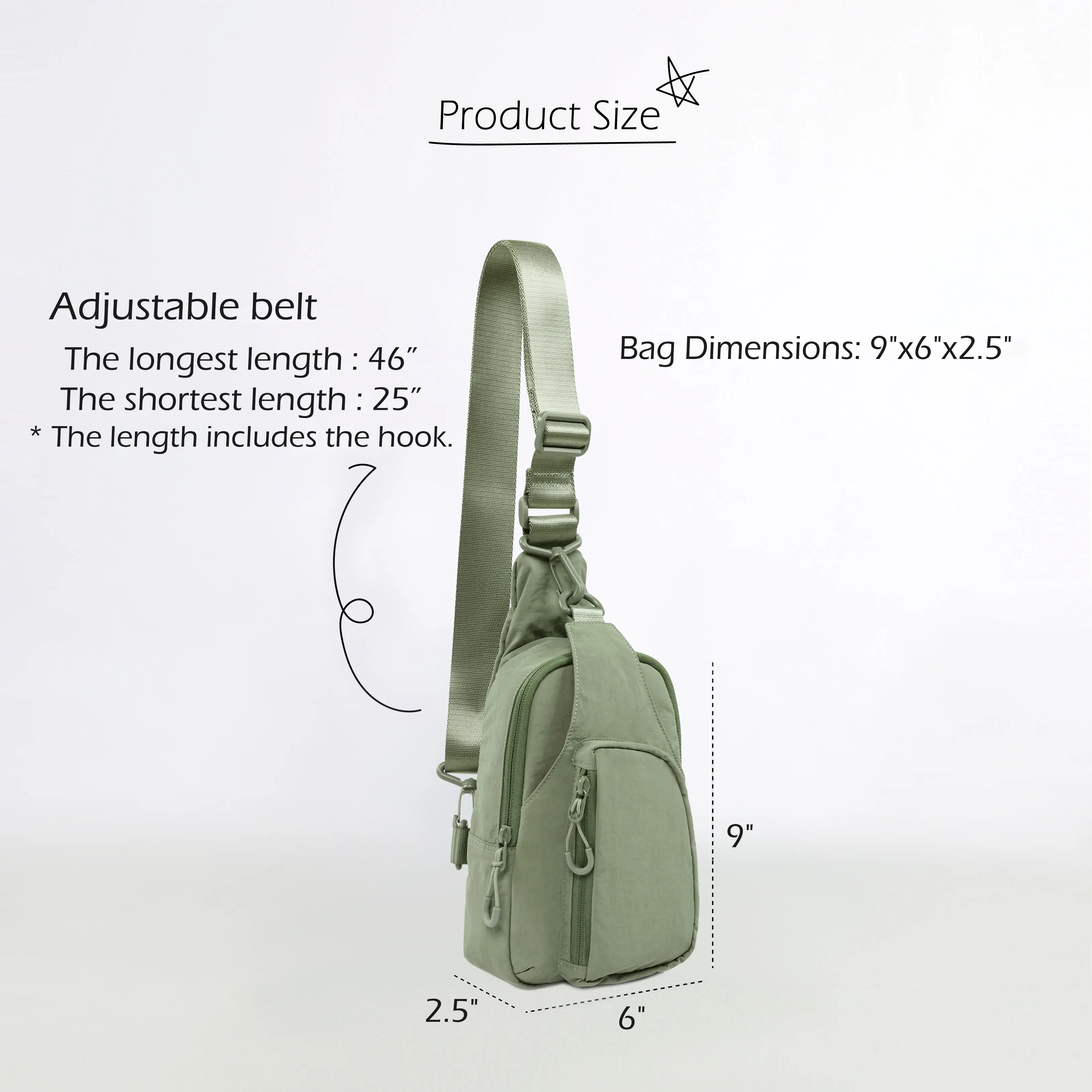 Lightweight Sling Bag with Adjustable Straps - Image 53