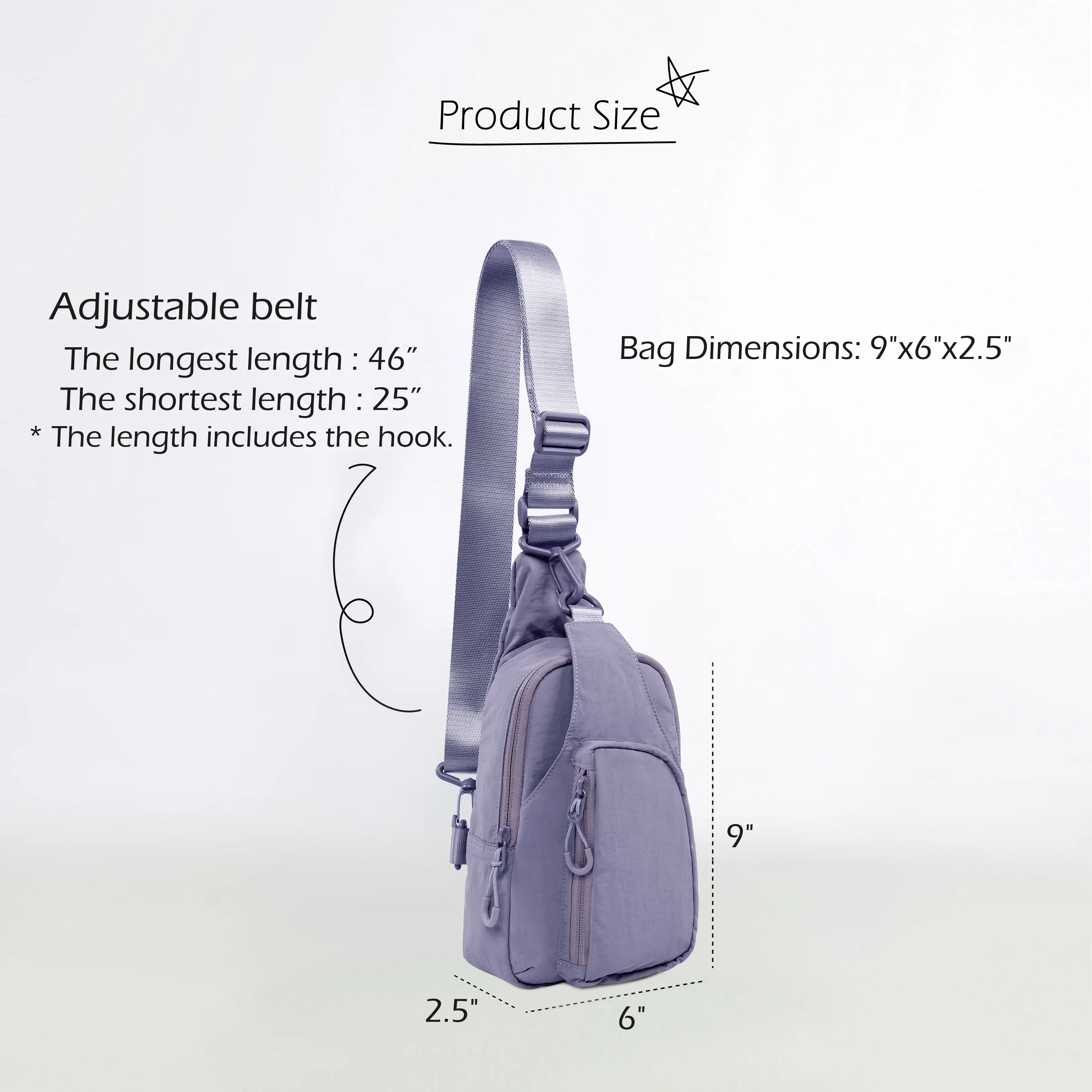 Lightweight Sling Bag with Adjustable Straps - Image 83