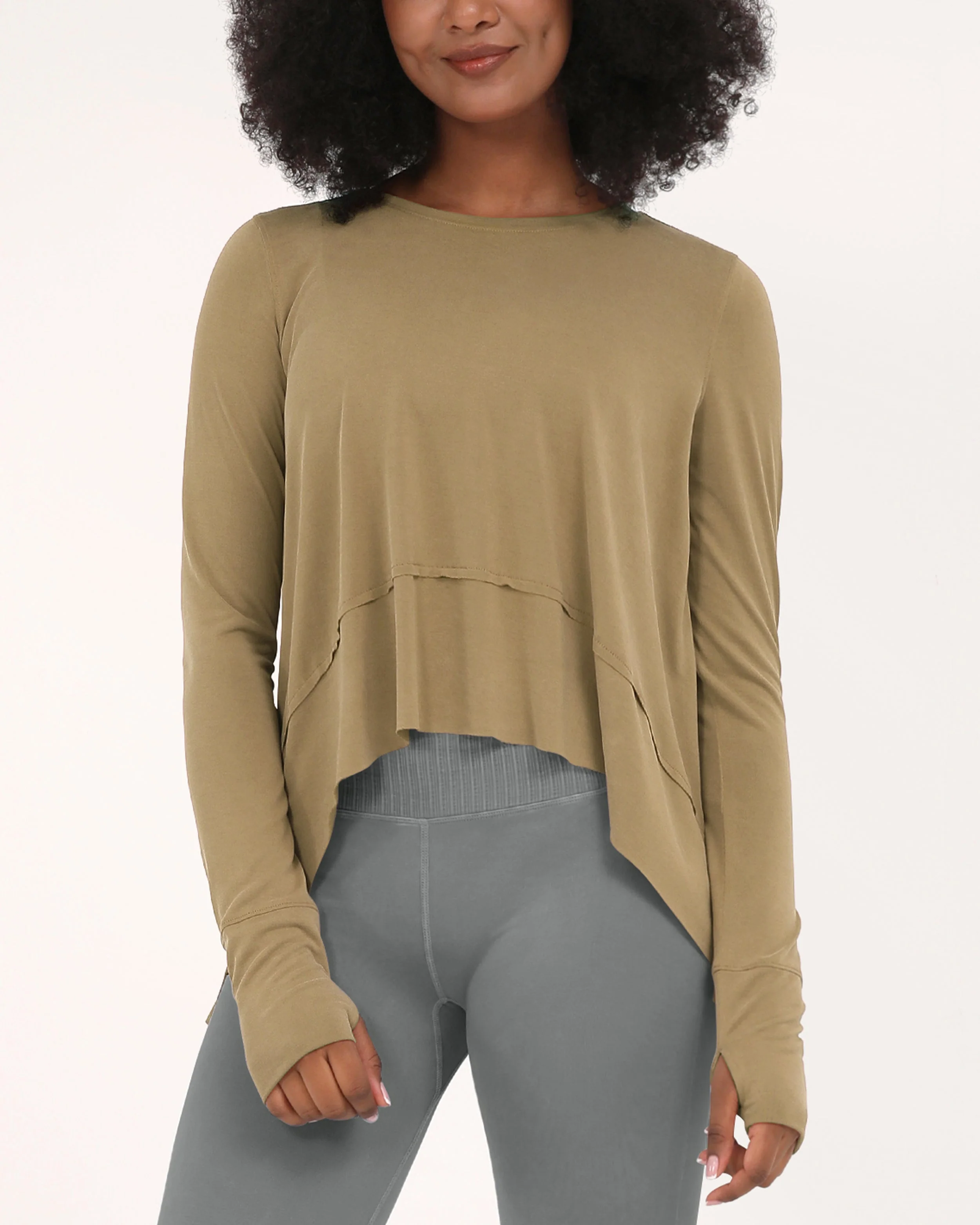 Long Sleeve Gym Yoga Shirts - Image 35