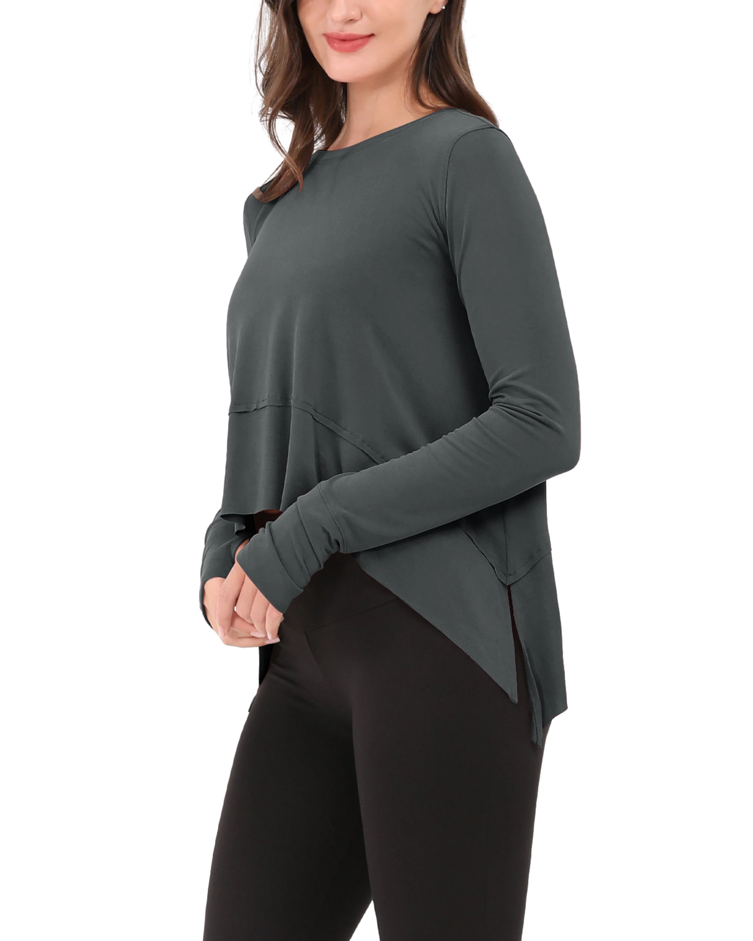 Long Sleeve Gym Yoga Shirts - Image 9