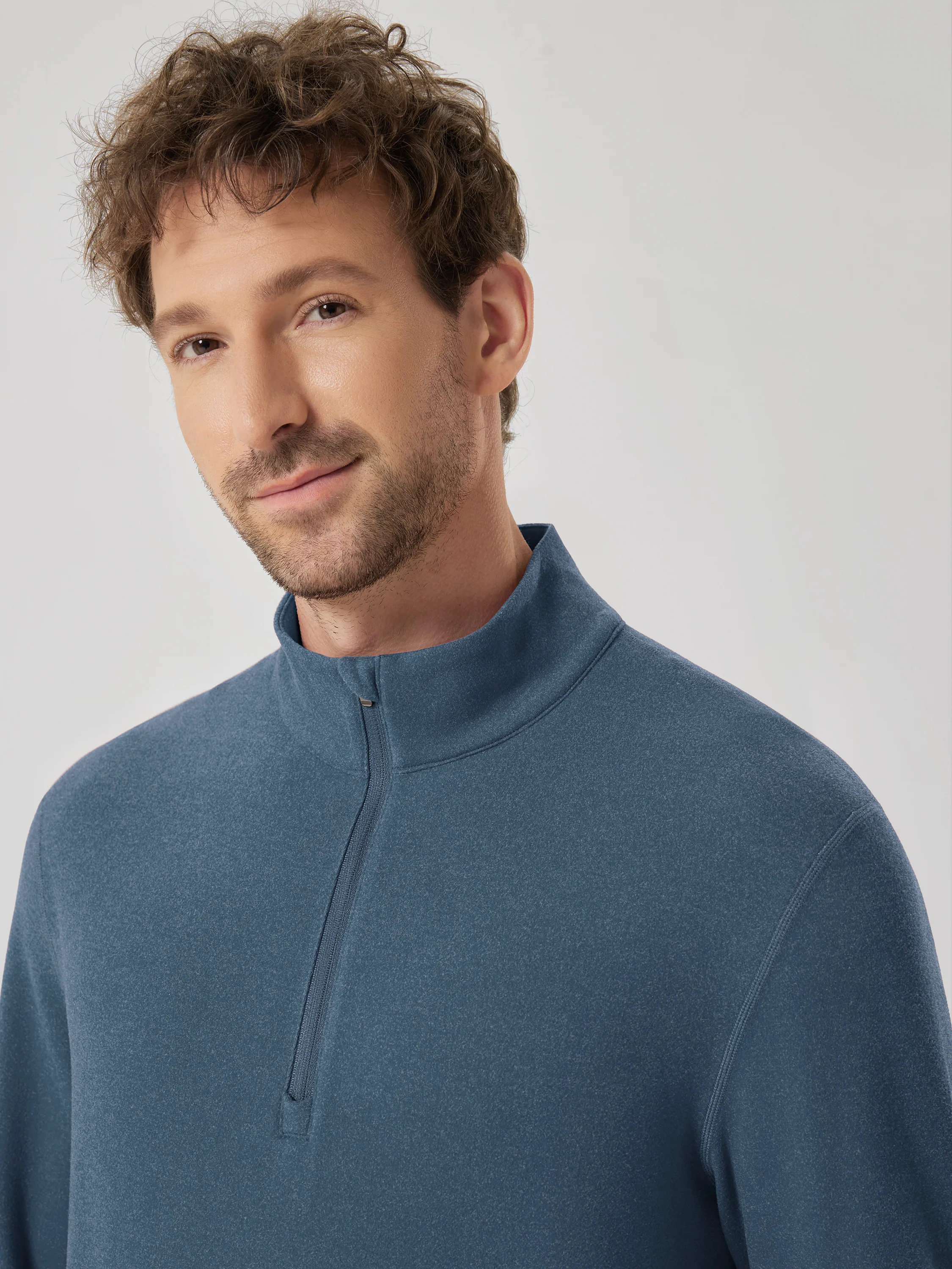 Men's Stretch Fleece Half-Zip Sweatshirts - Image 10