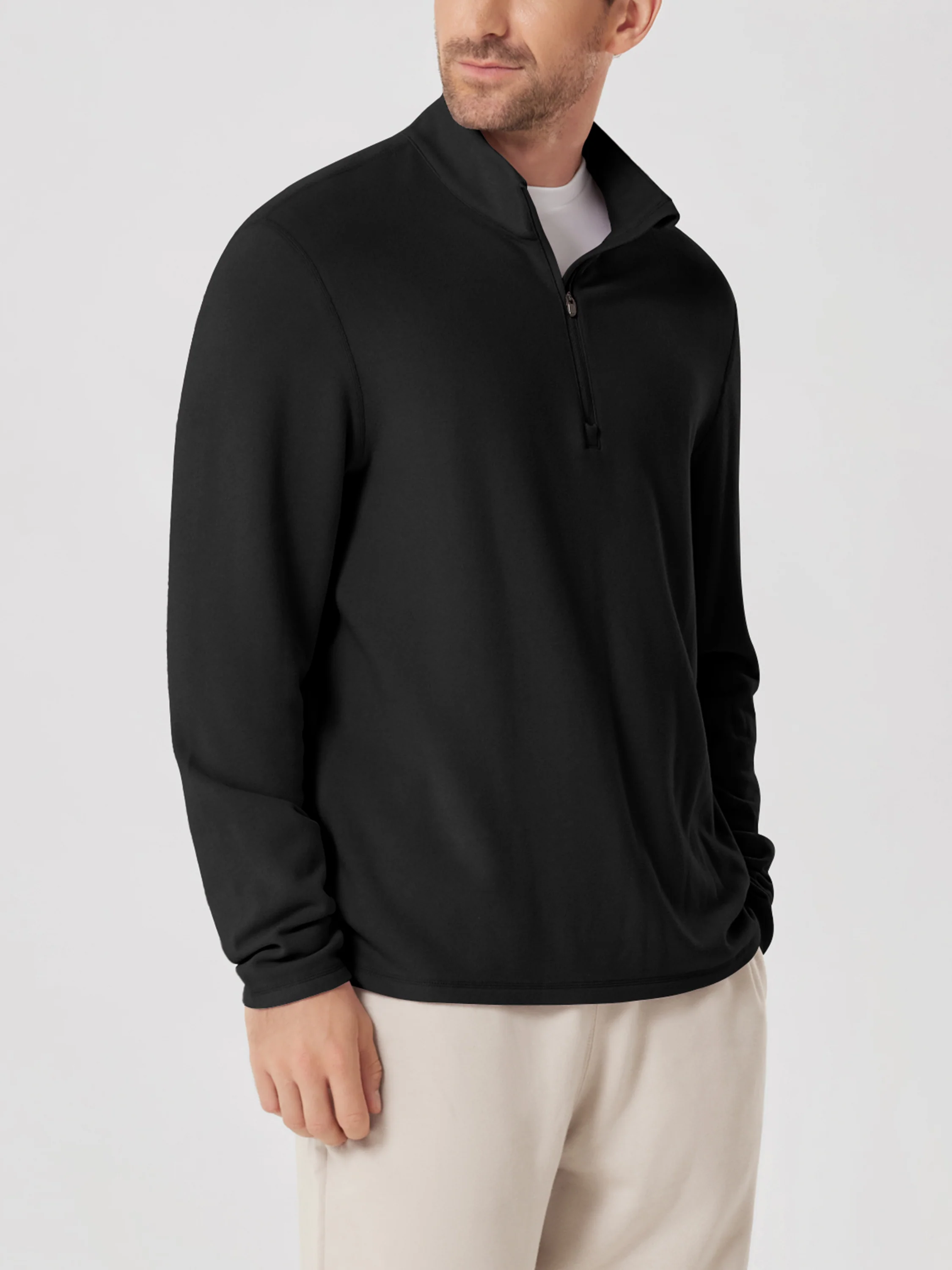 Men's Stretch Fleece Half-Zip Sweatshirts - Image 12