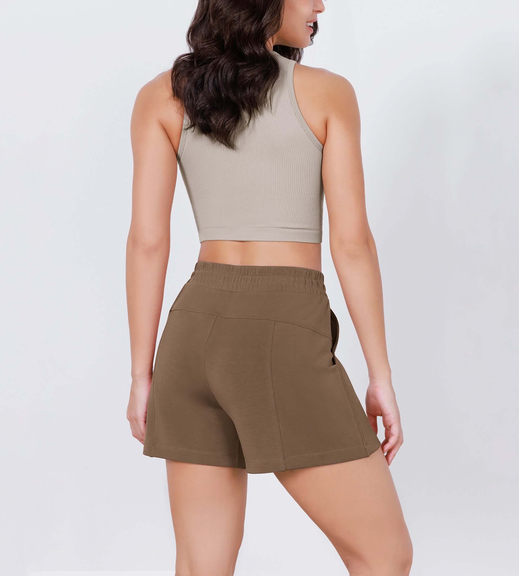 Modal Soft Adjustable Shockcord Relaxed Shorts - Image 41