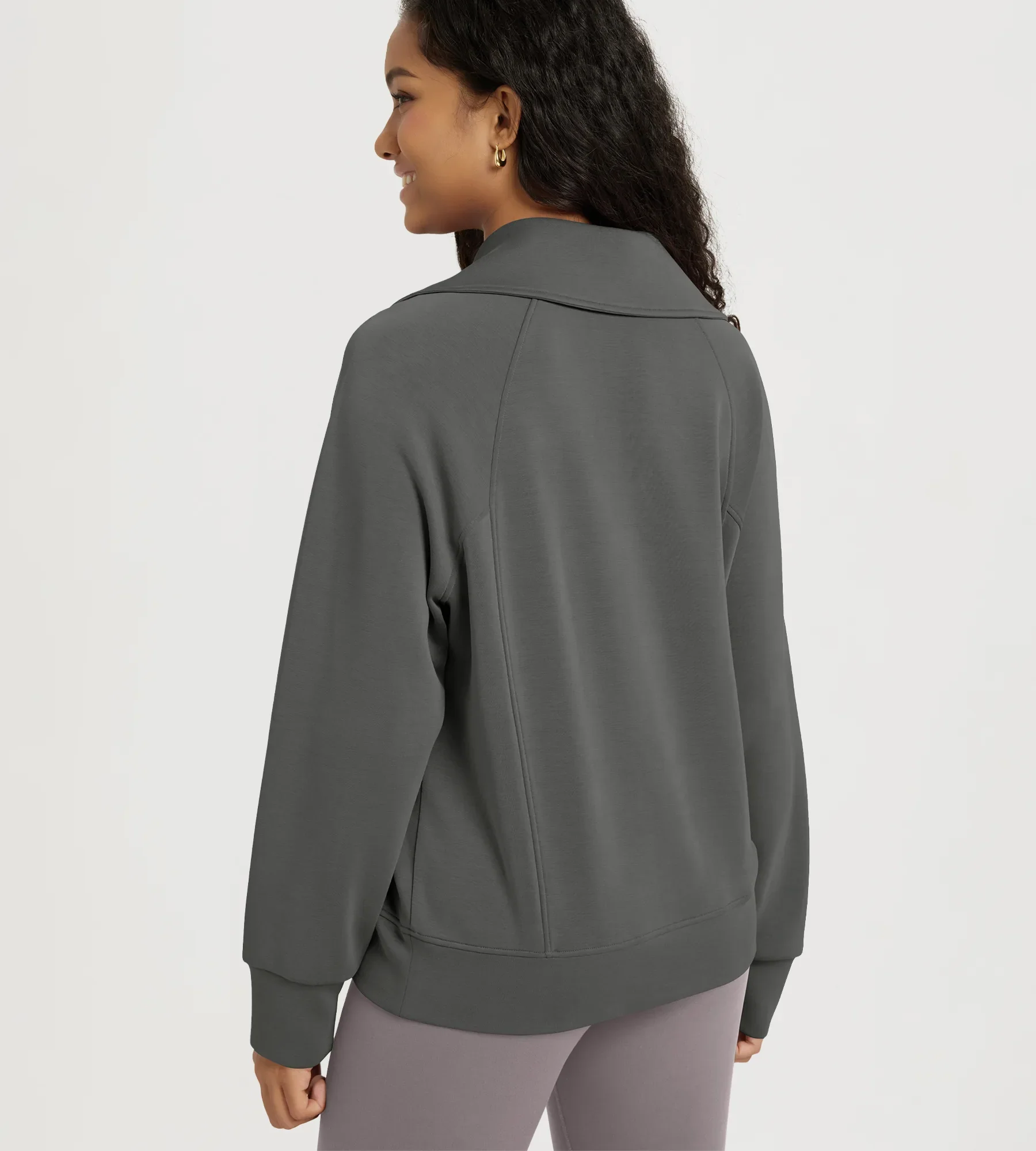 Modal Soft Half-Zip Sweatshirts - Image 14