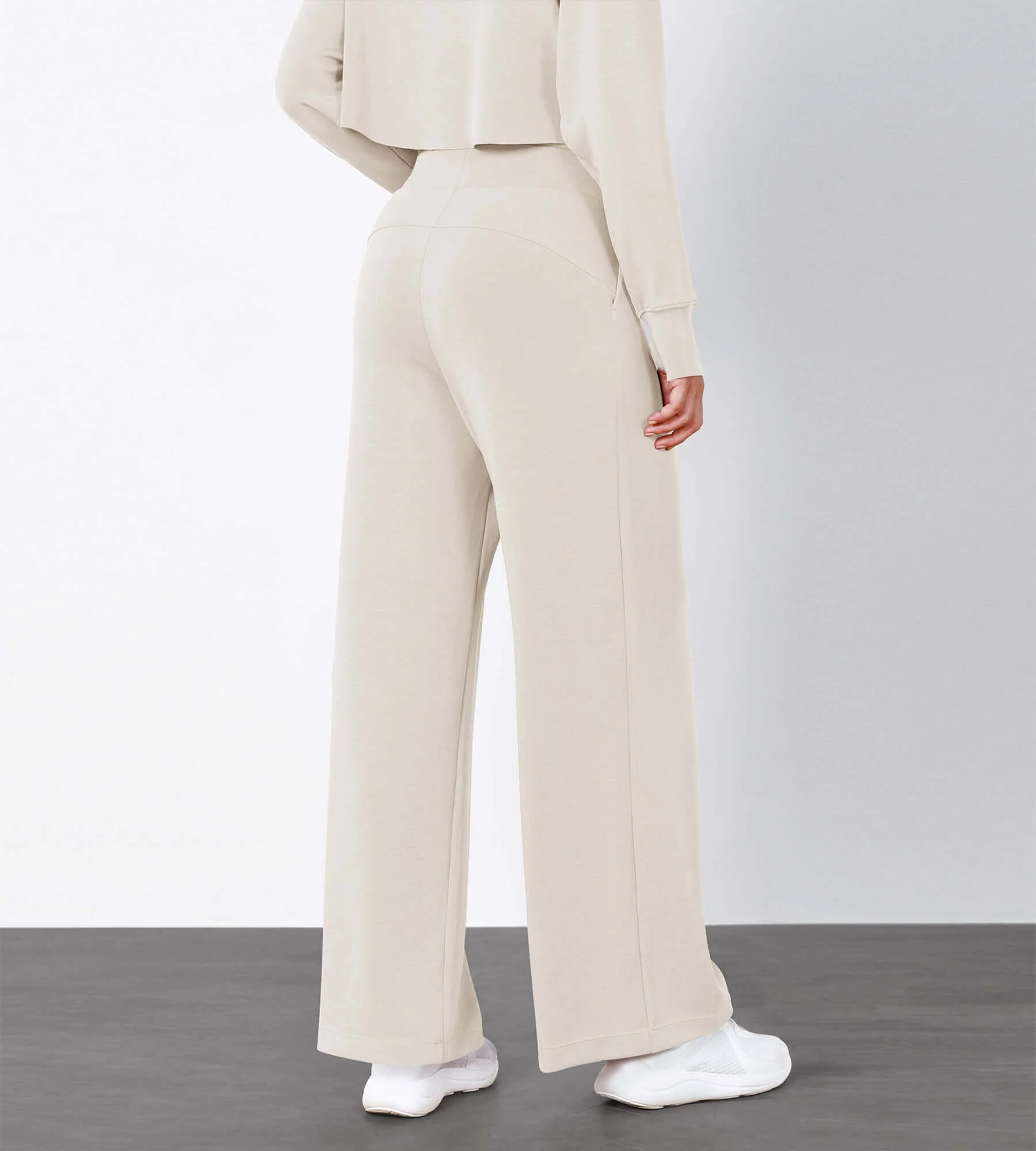 Modal Soft High Waist Wide Leg Casual Pants with Pockets - Image 29