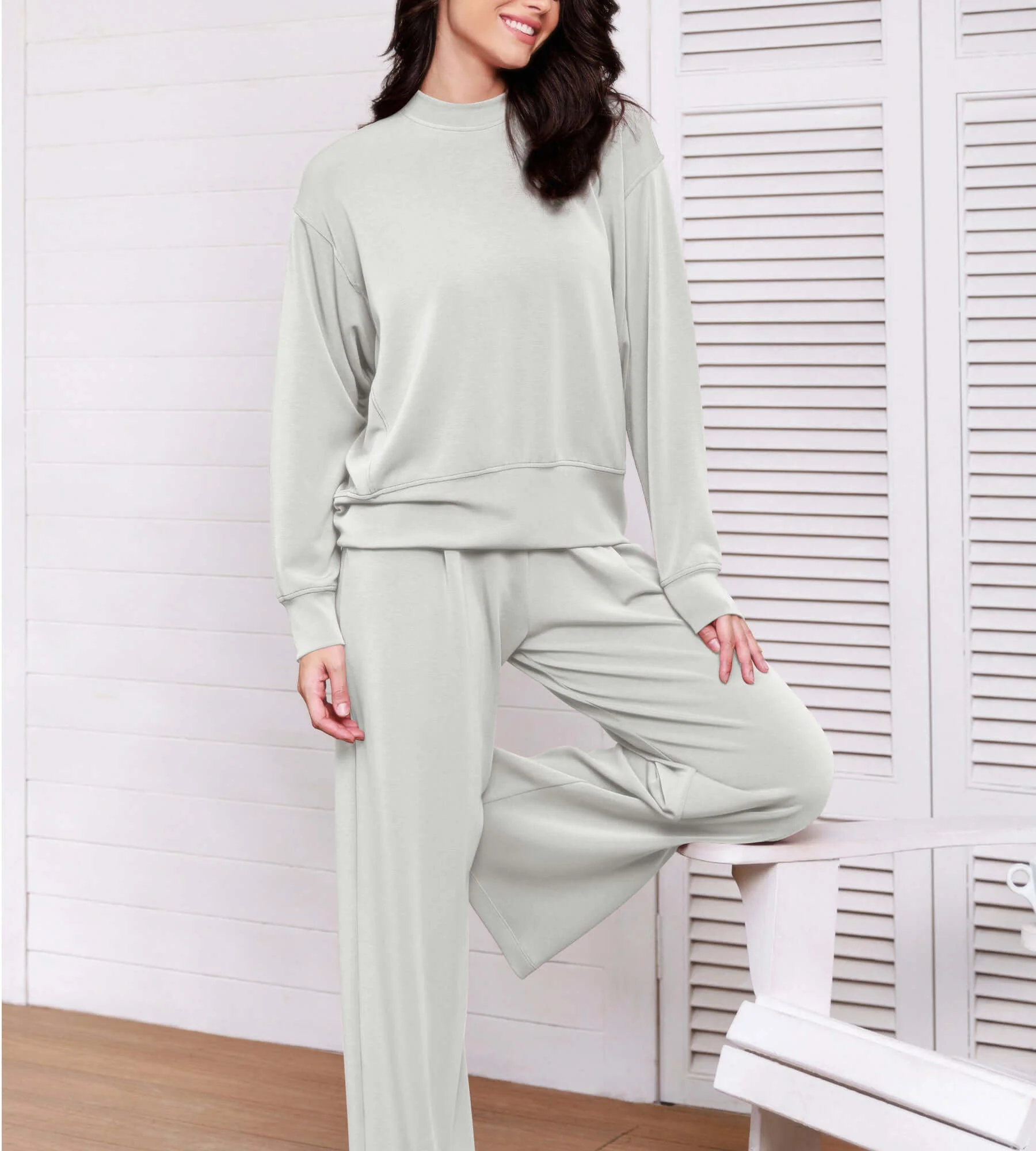 Modal Soft Long Sleeve Oversized Sweatshirts - Image 18