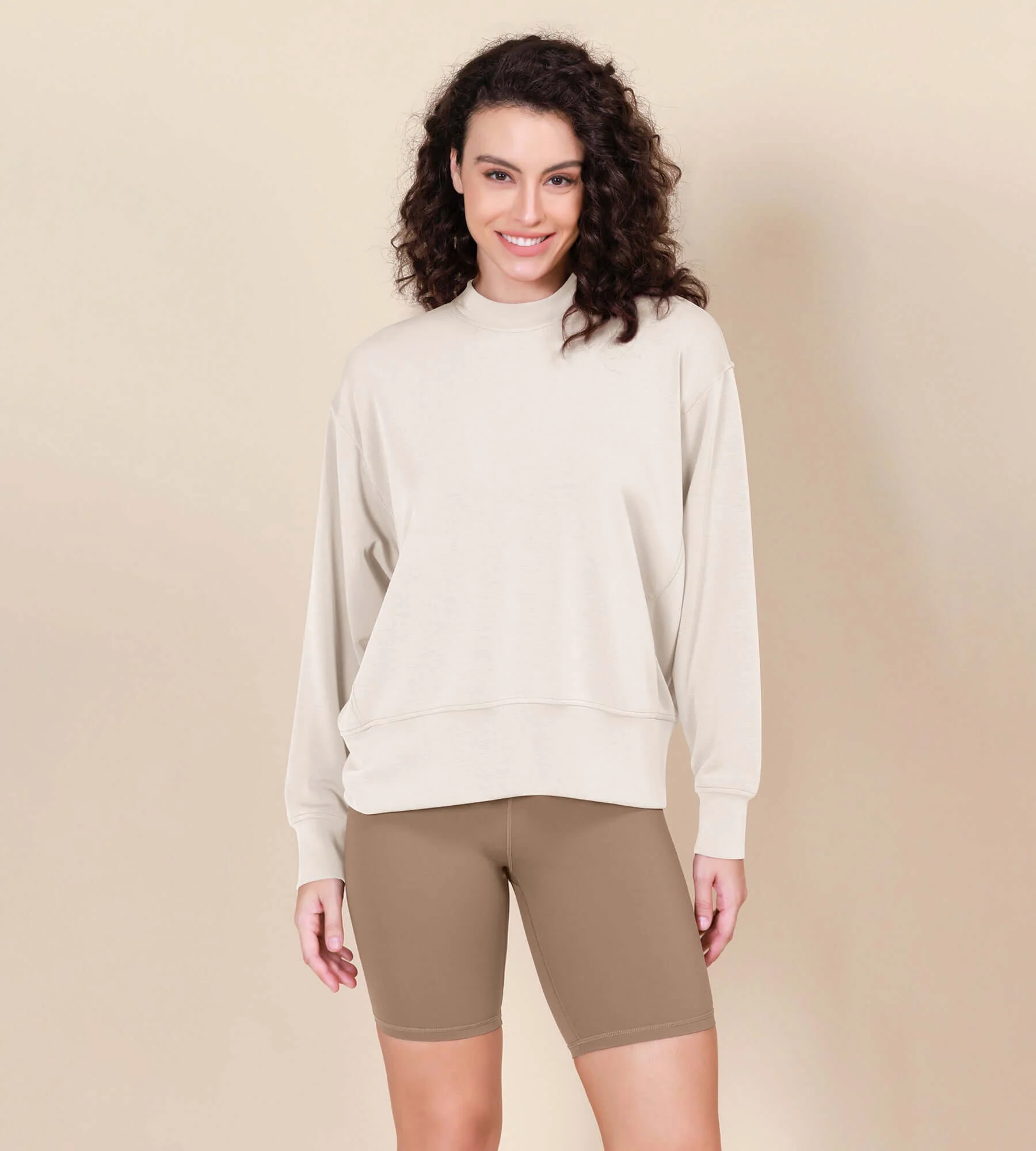 Modal Soft Long Sleeve Oversized Sweatshirts - Image 23