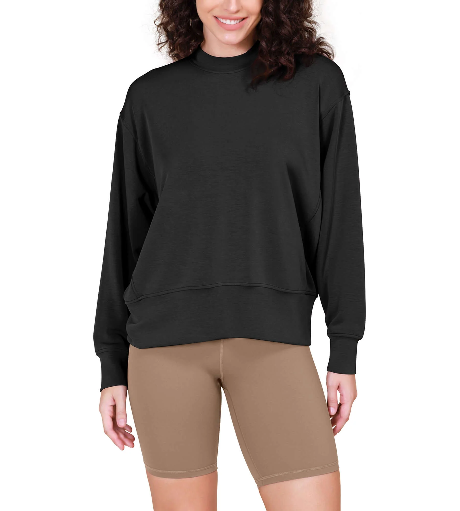 Modal Soft Long Sleeve Oversized Sweatshirts - Image 6
