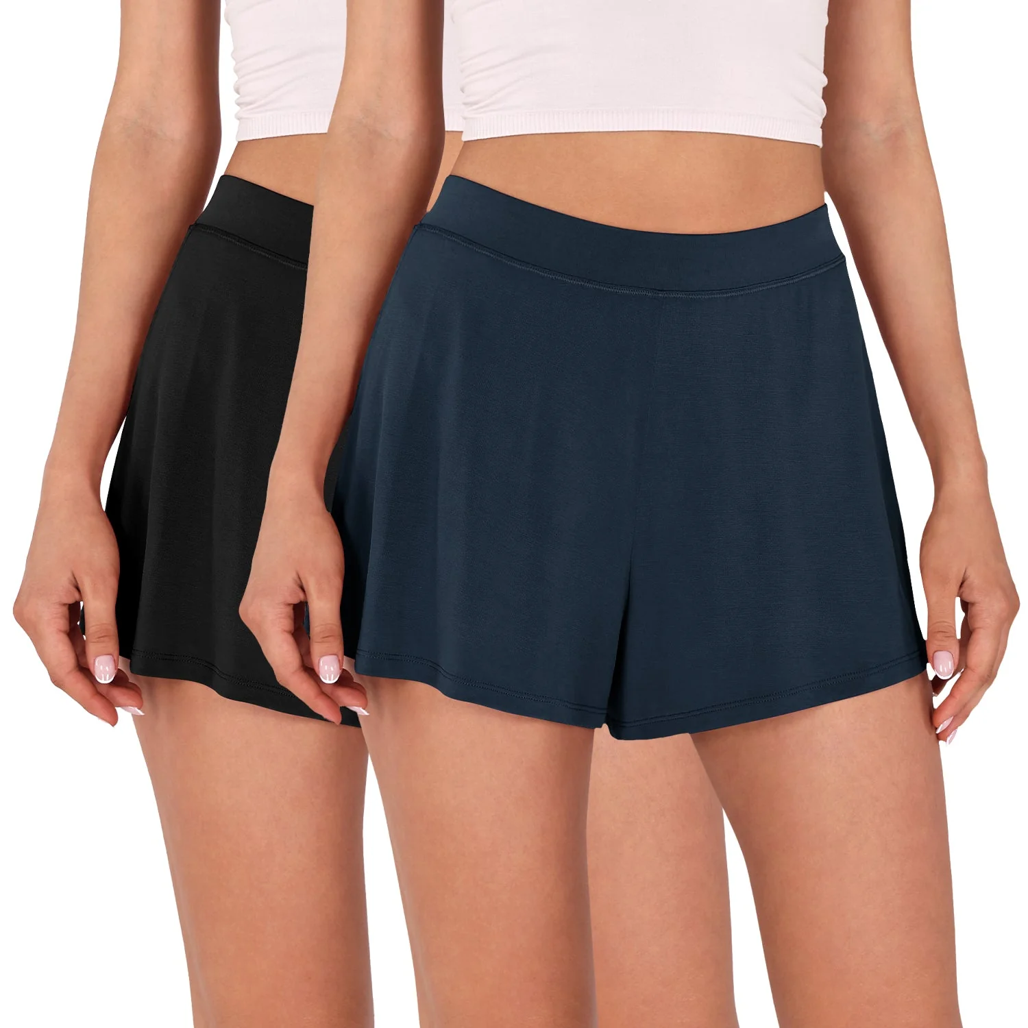 2 Pack Modal Soft Lounge Shorts - Image 55
