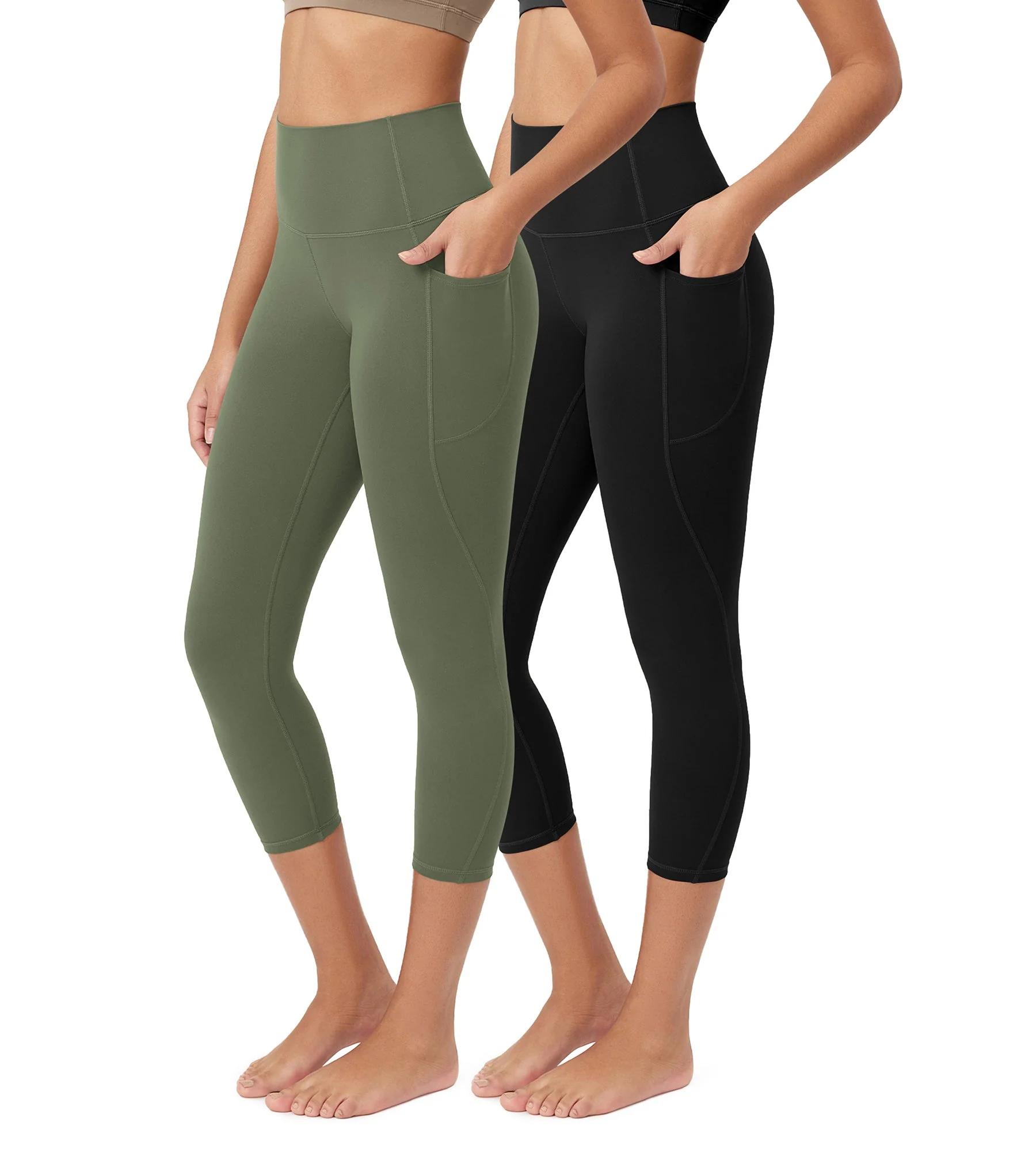 ODCLOUD 2-Pack 23” Buttery Soft Lounge Yoga Leggings with Pockets - Image 48